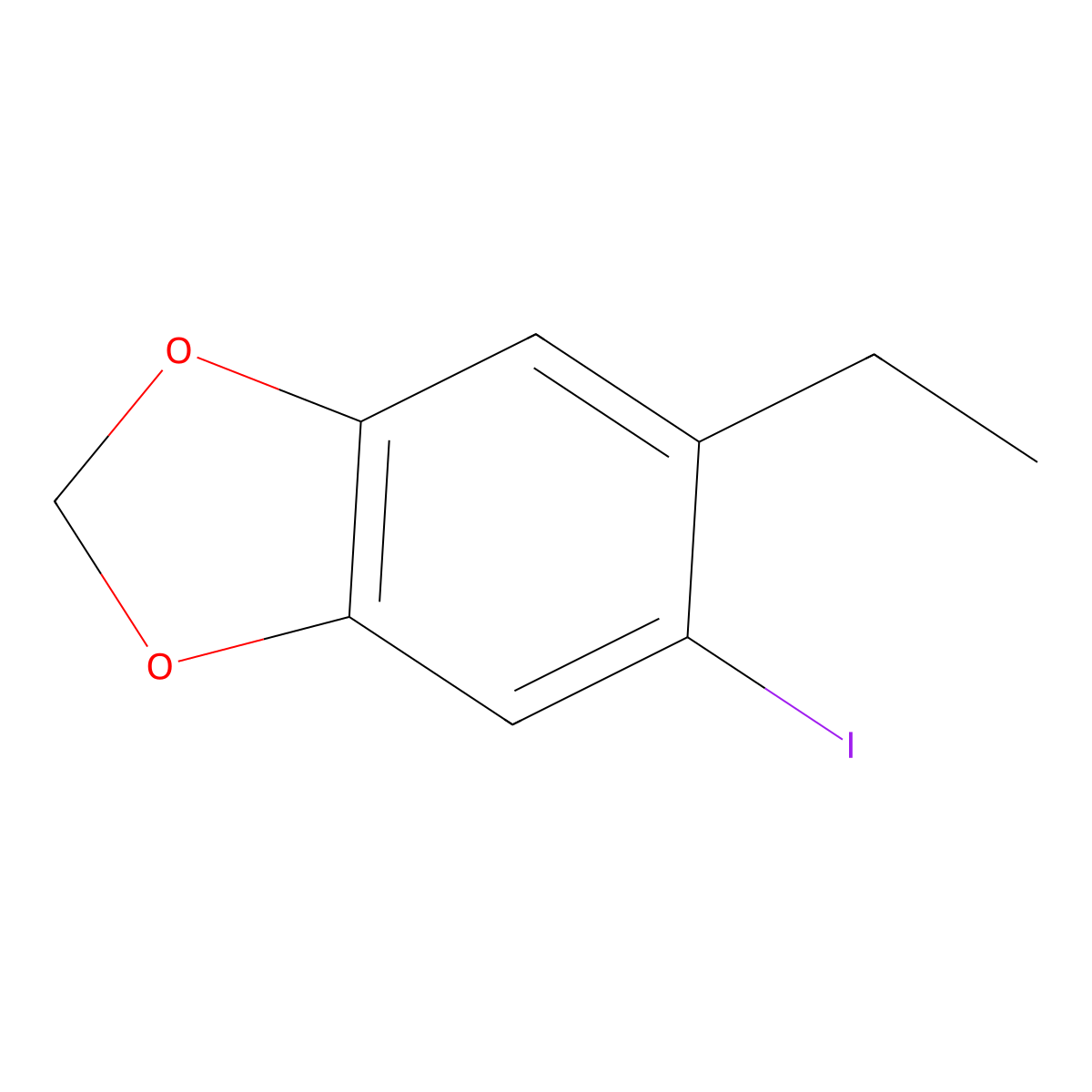 5-Ethyl-6-iodobenzo[d][1,3]dioxole molecular structure, CAS 1061318-90-8