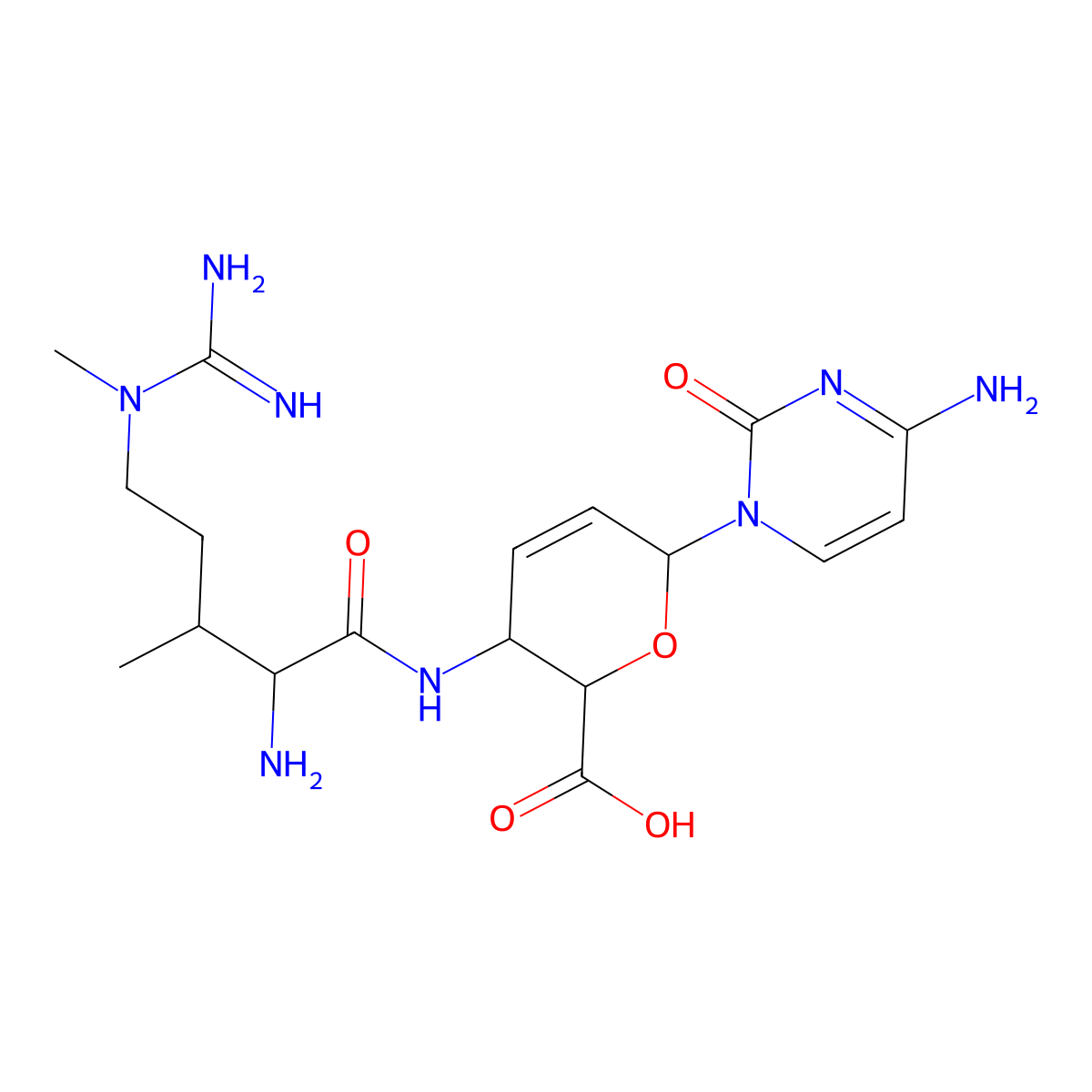 Arginomycin molecular structure, CAS 106133-33-9