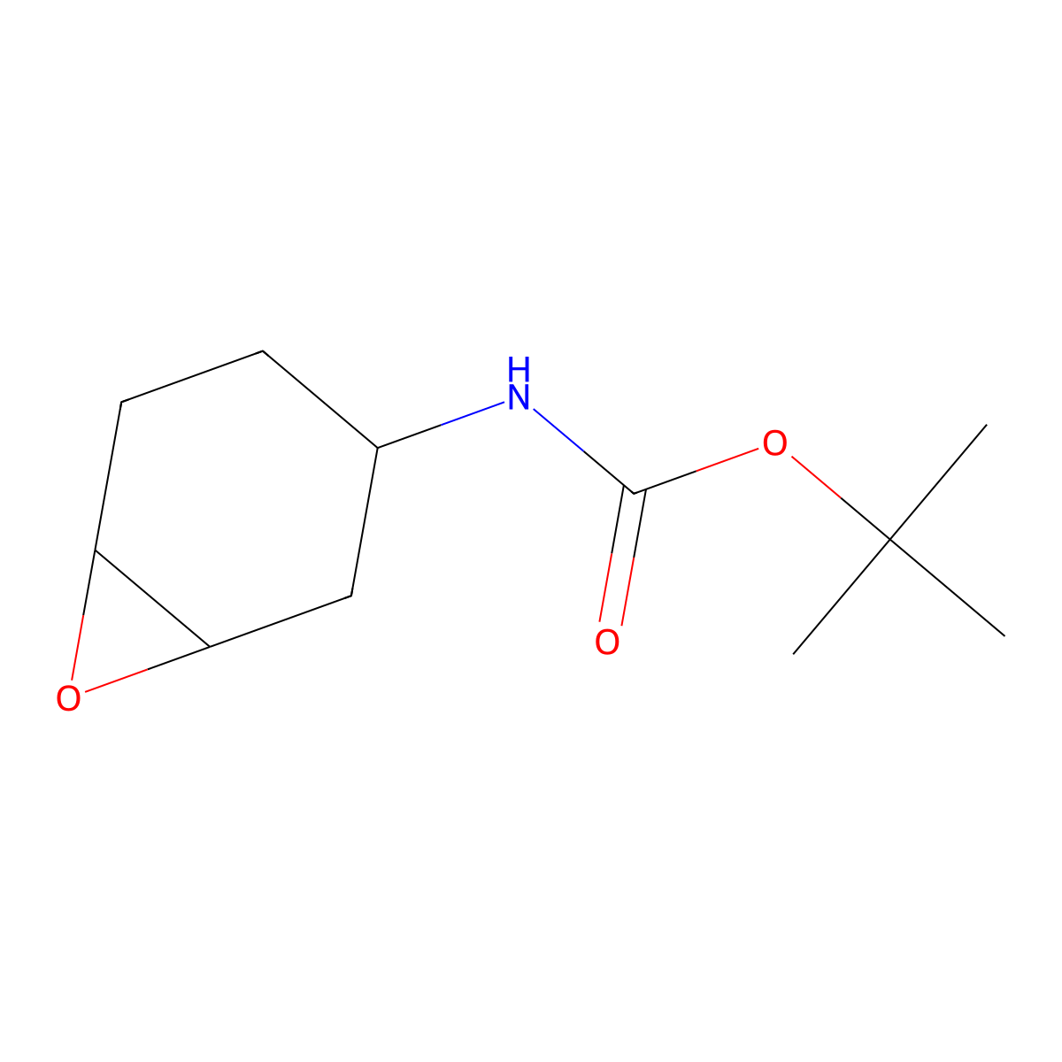 Tert-butyl (7-oxabicyclo[4.1.0]heptan-3-YL)carbamate molecular structure, CAS 1061338-92-8