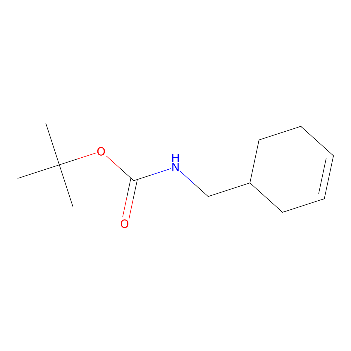 tert-butyl N-[(cyclohex-3-en-1-yl)methyl]carbamate molecular structure, CAS 1061341-45-4