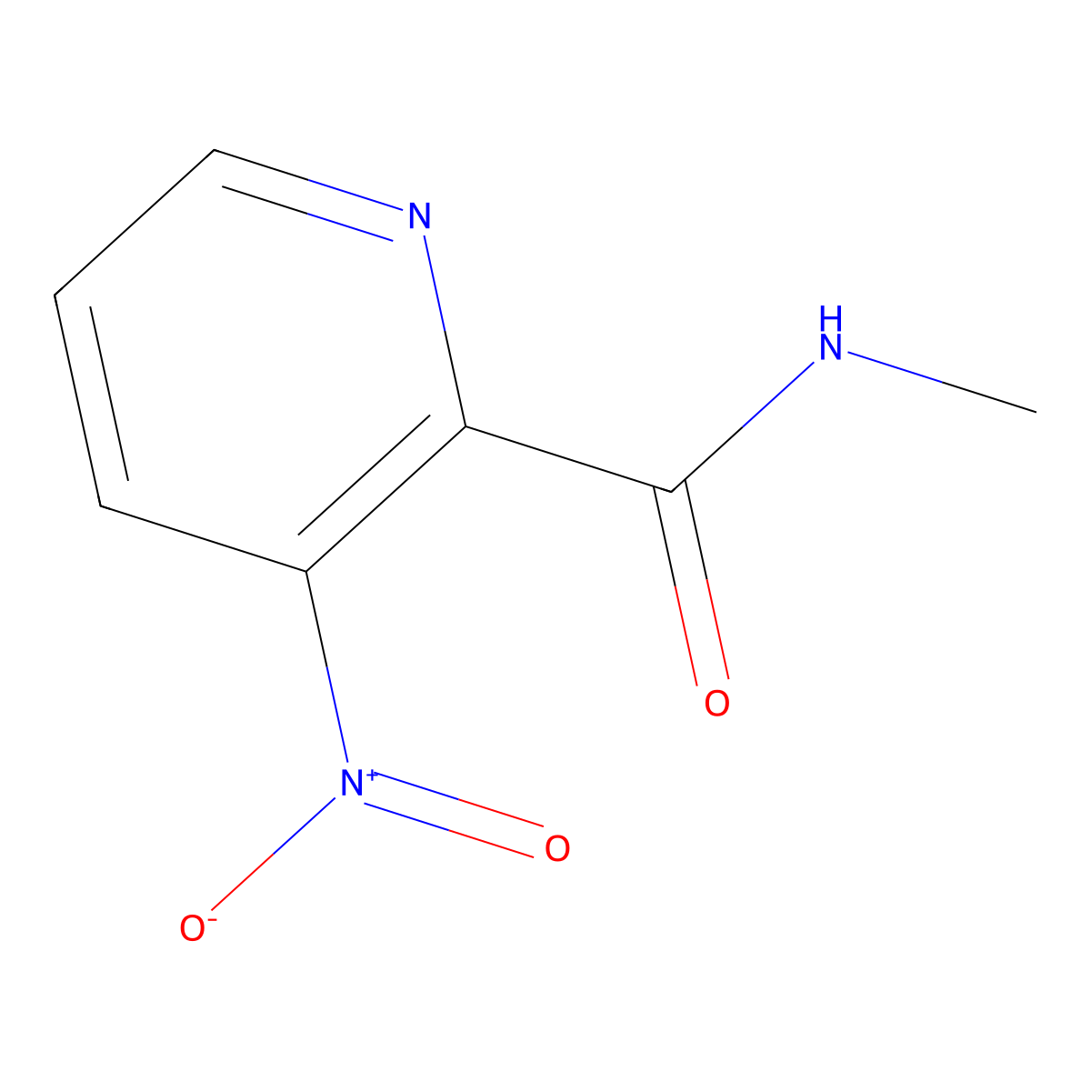 N-methyl-3-nitropyridine-2-carboxamide molecular structure, CAS 1061358-01-7