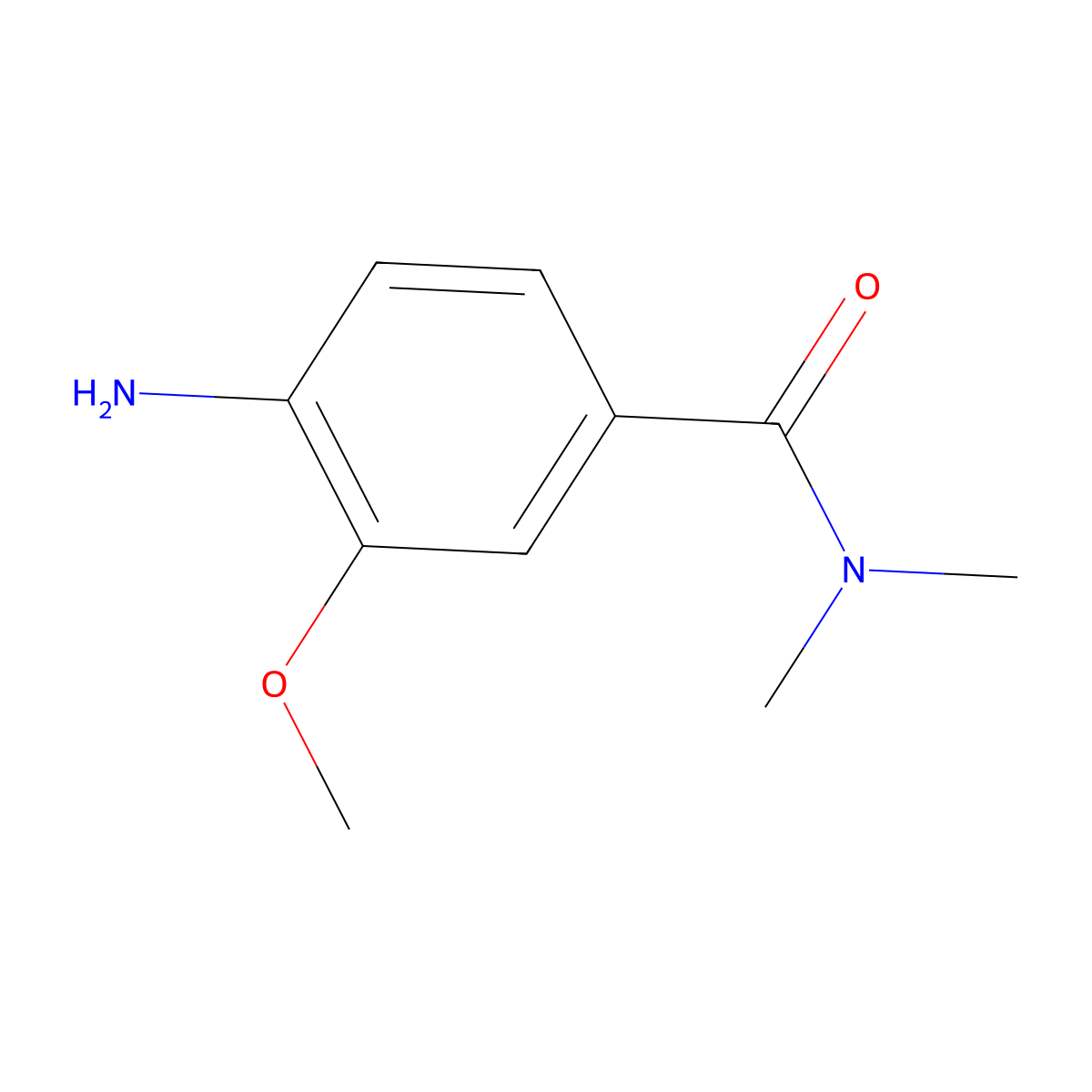 4-amino-3-methoxy-N,N-dimethylbenzamide molecular structure, CAS 1061358-40-4