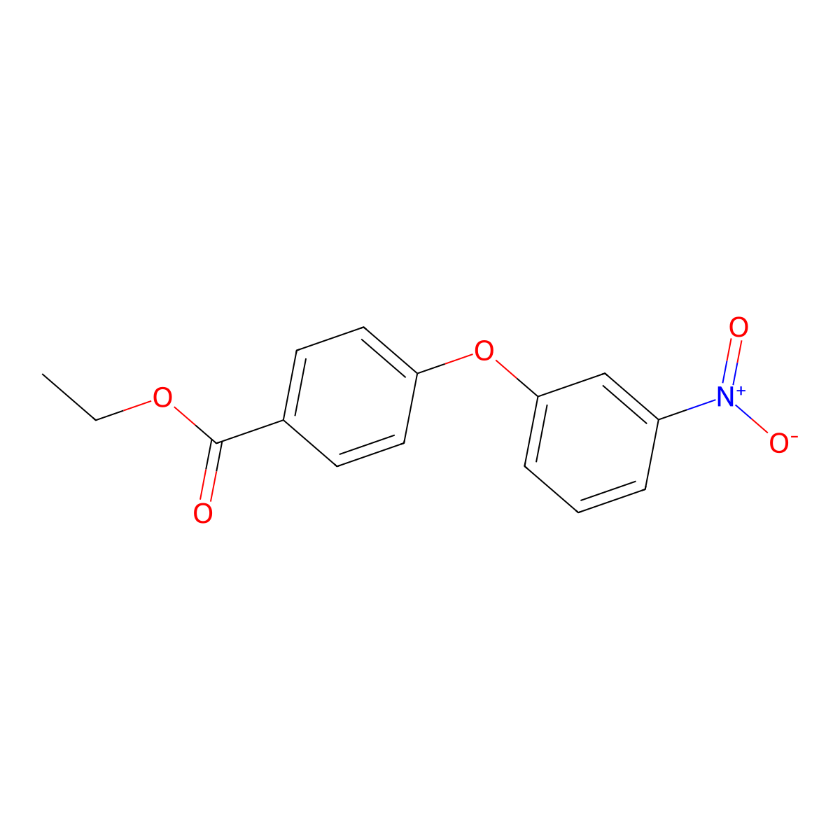 Ethyl 4-(3-nitrophenoxy)benzoate molecular structure, CAS 1061378-29-7