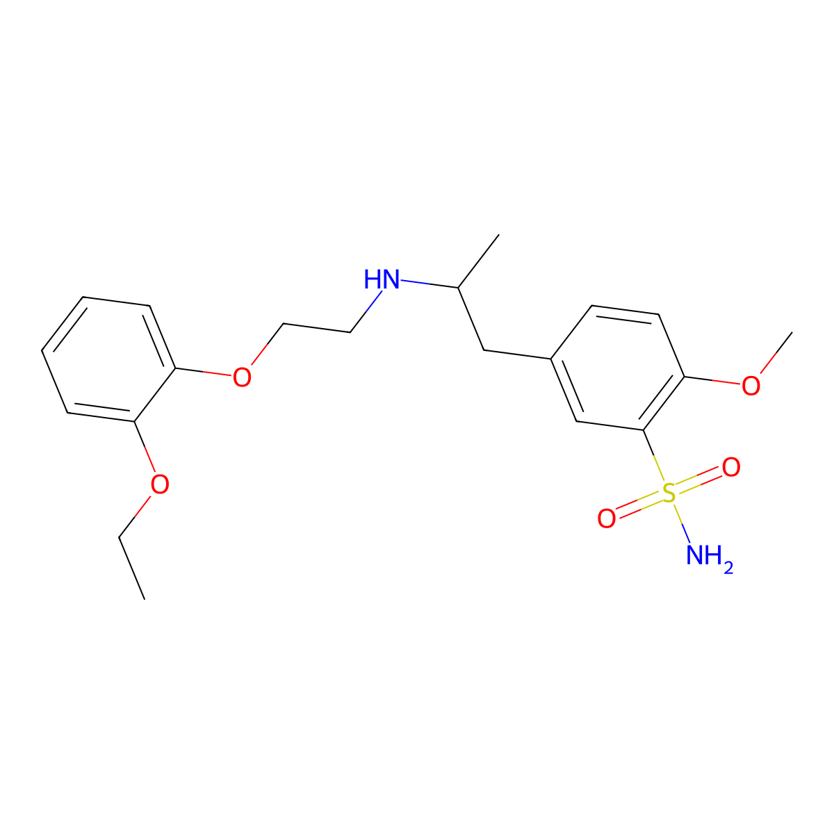 (+)-Tamsulosin molecular structure, CAS 106138-88-9