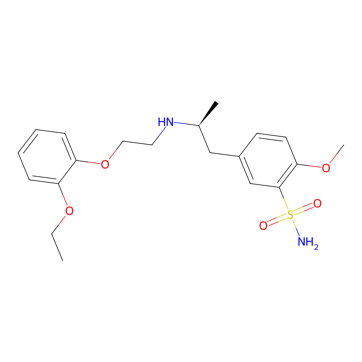(+)-Tamsulosin molecular structure, CAS 106138-88-9