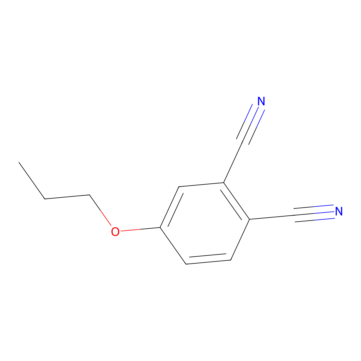 4-Propoxyphthalonitrile molecular structure, CAS 106144-18-7