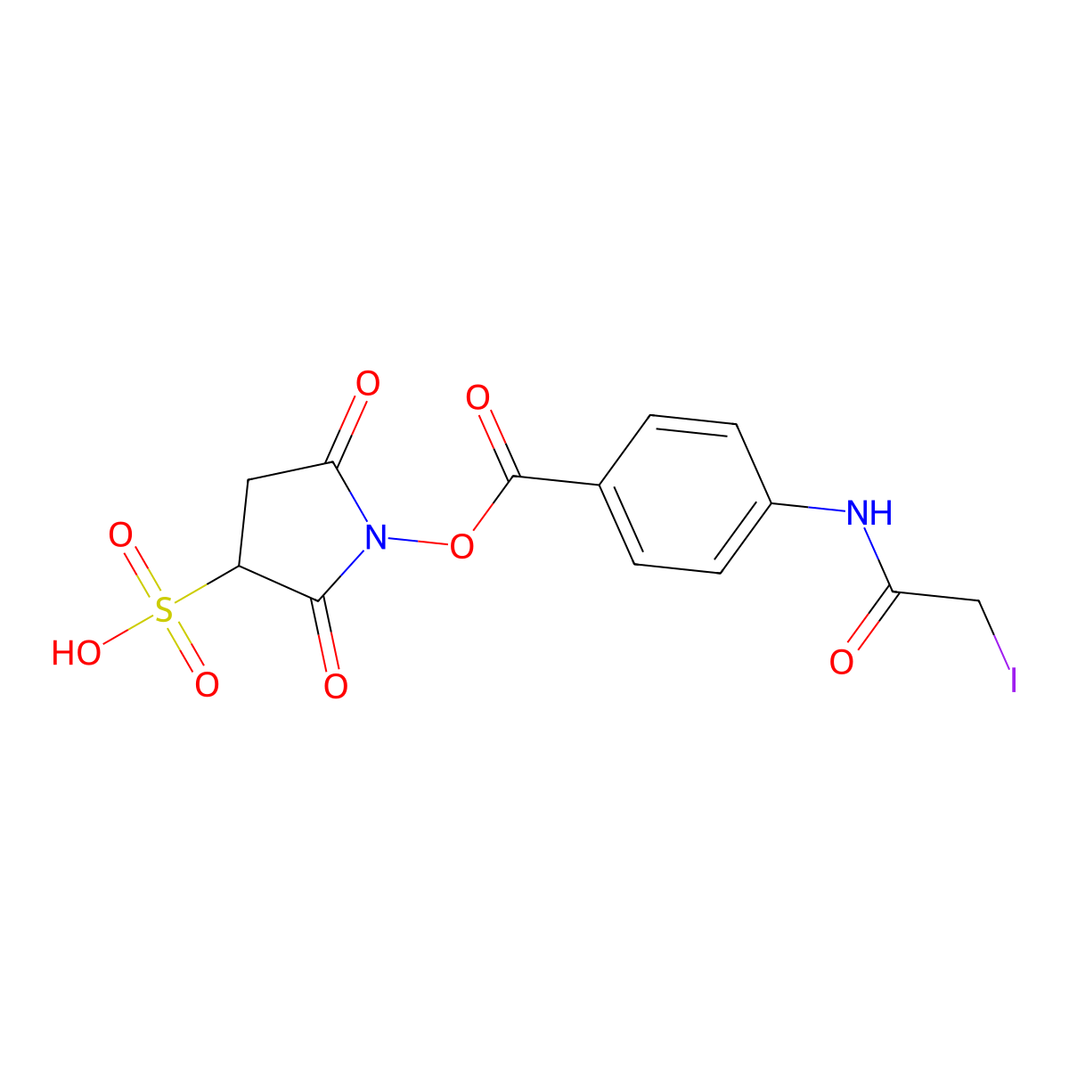 Sulfo-SIAB molecular structure, CAS 106145-13-5