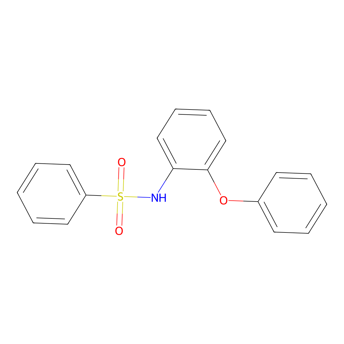 N-(2-phenoxyphenyl)benzenesulfonamide molecular structure, CAS 106149-16-0