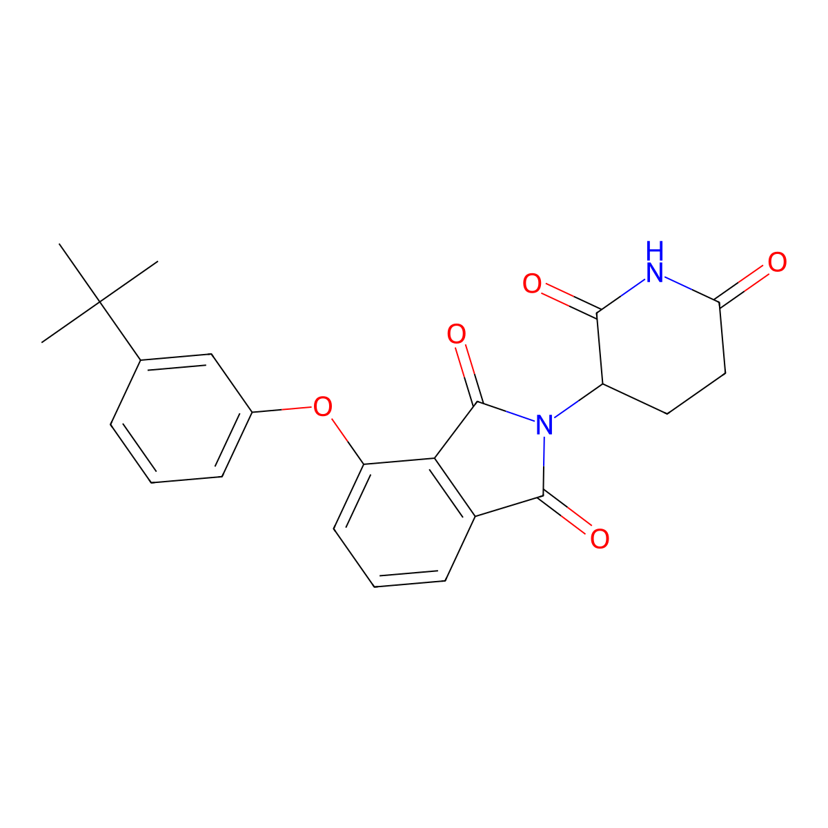 4-(3-Tert-butylphenoxy)-2-(2,6-dioxopiperidin-3-yl)isoindole-1,3-dione molecular structure, CAS 1061605-35-3