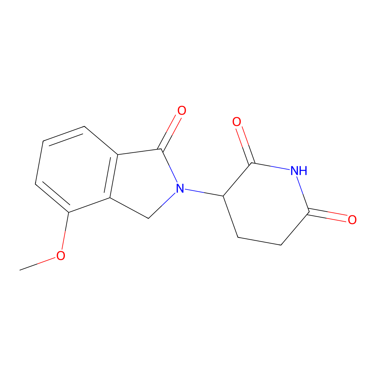 3-(4-methoxy-1-oxo-2,3-dihydro-1H-isoindol-2-yl)piperidine-2,6-dione molecular structure, CAS 1061605-49-9