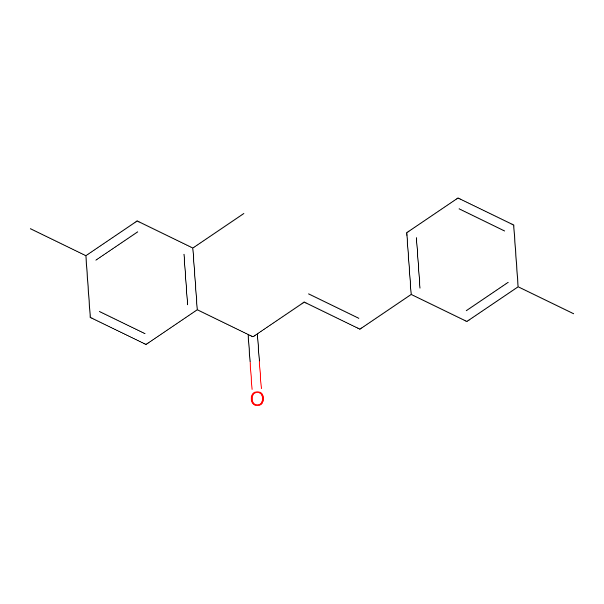 (2E)-1-(2,4-Dimethylphenyl)-3-(3-methylphenyl)prop-2-en-1-one molecular structure, CAS 1061642-64-5