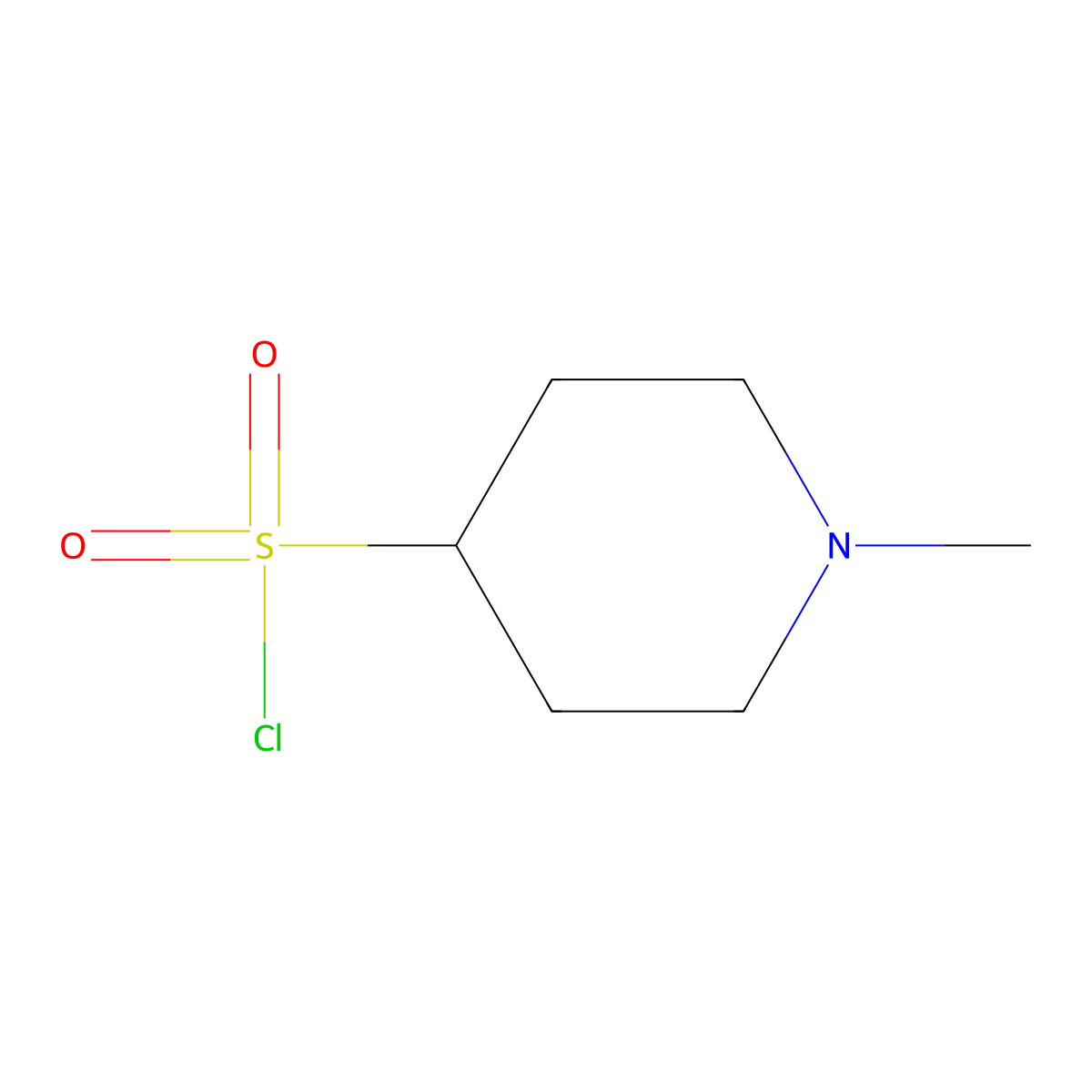 1-Methylpiperidine-4-sulfonyl chloride molecular structure, CAS 1061648-19-8