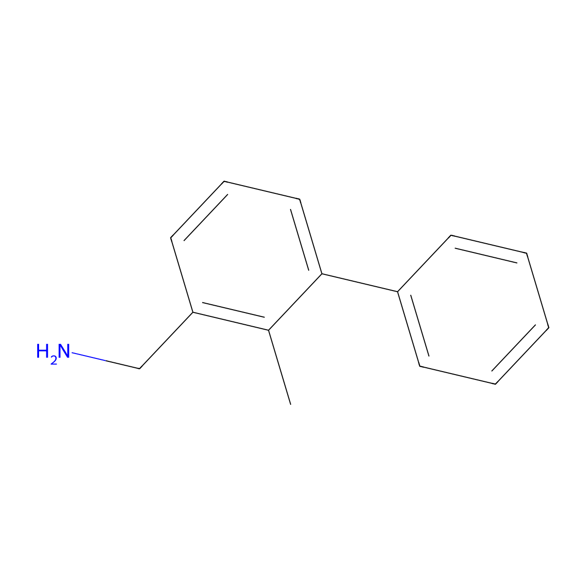 (2-Methyl-[1,1'-biphenyl]-3-yl)methanamine molecular structure, CAS 1061650-37-0