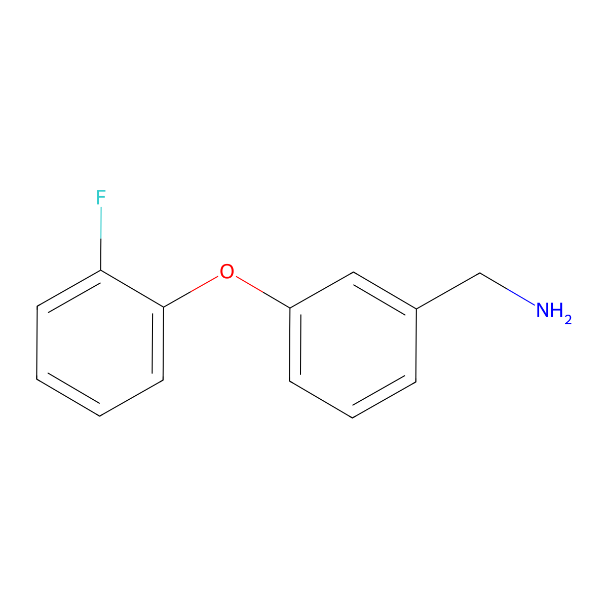 [3-(2-Fluorophenoxy)phenyl]methanamine molecular structure, CAS 1061651-05-5