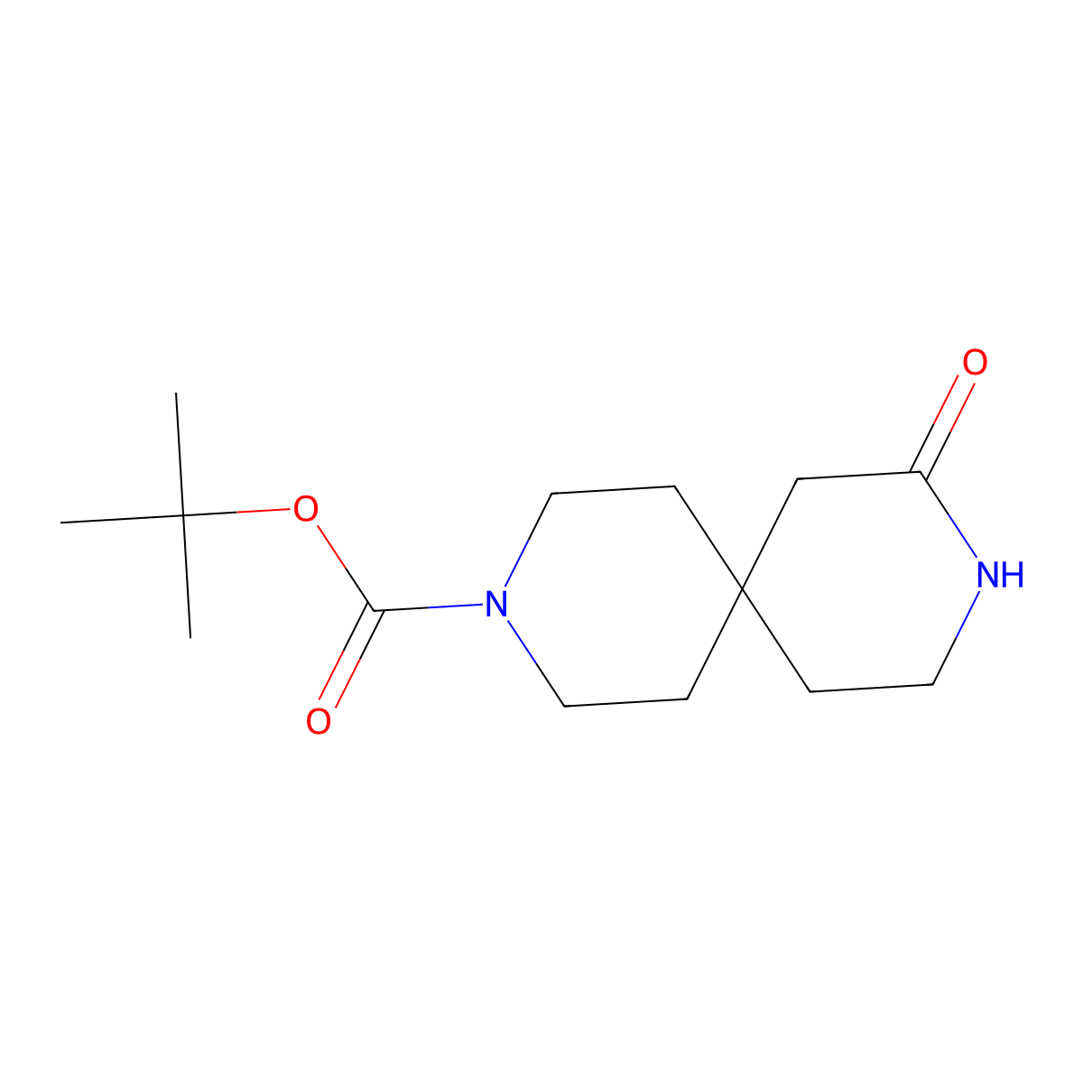tert-Butyl 8-oxo-3,9-diazaspiro[5.5]undecane-3-carboxylate molecular structure, CAS 1061731-86-9
