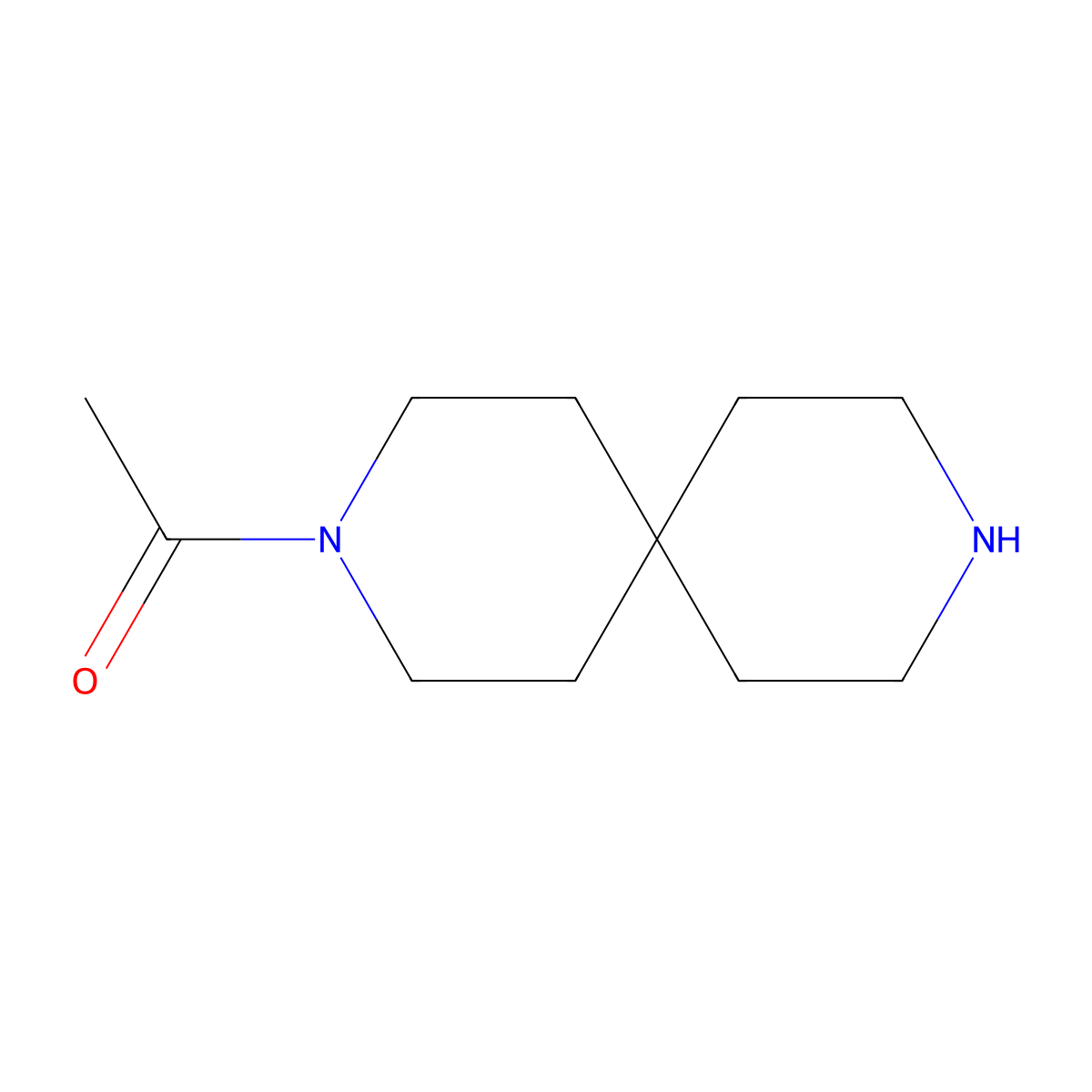 1-(3,9-Diazaspiro[5.5]undecan-3-yl)ethan-1-one molecular structure, CAS 1061755-74-5