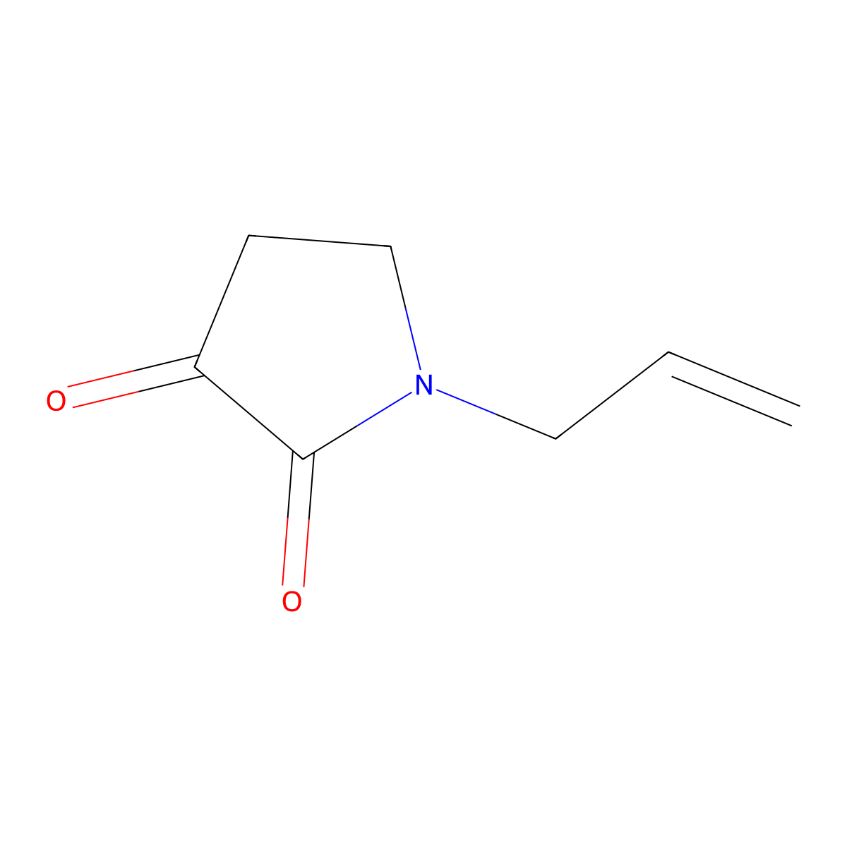 2,3-Pyrrolidinedione, 1-(2-propenyl)- molecular structure, CAS 106180-90-9