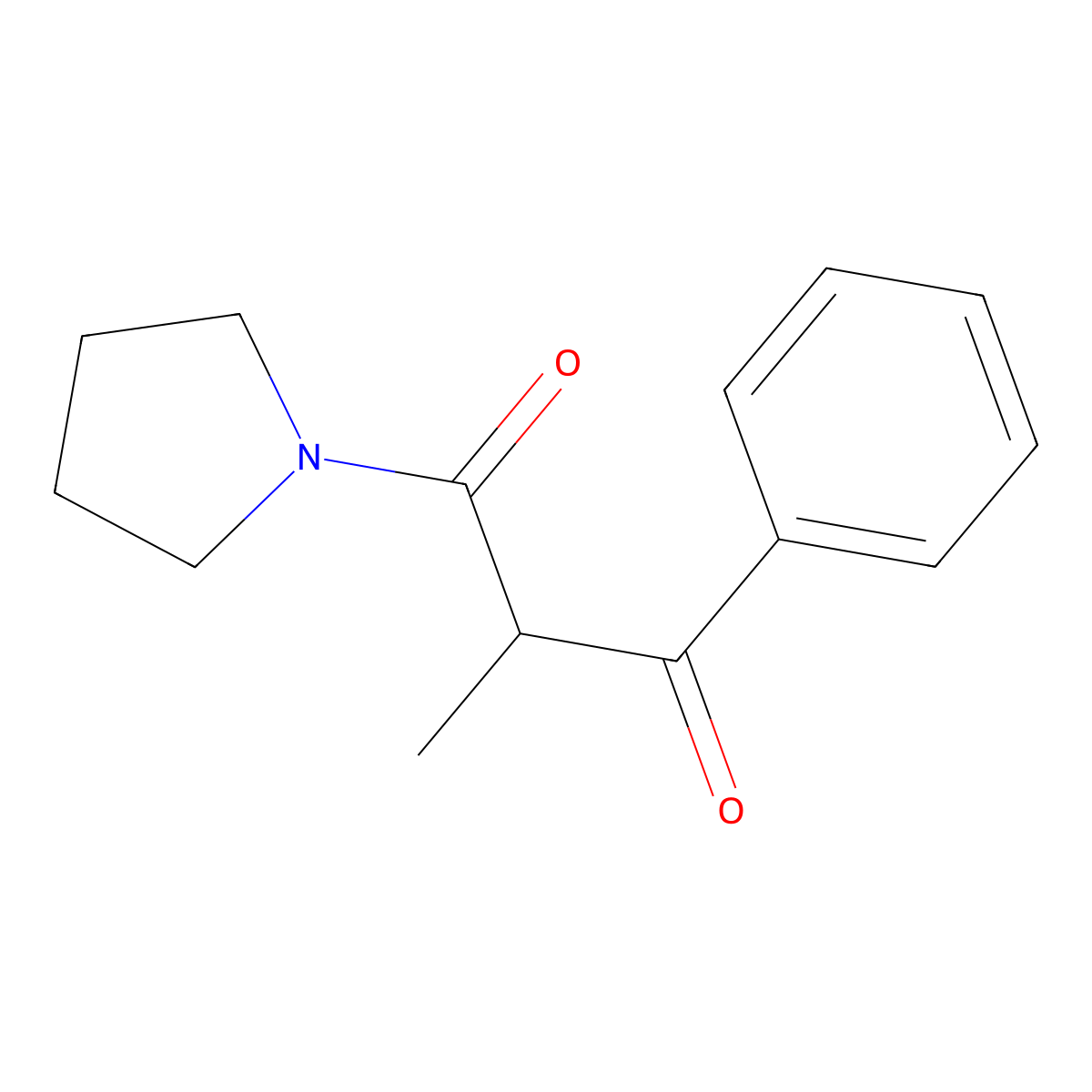 Pyrrolidine, 1-(2-methyl-1,3-dioxo-3-phenylpropyl)- molecular structure, CAS 106181-33-3
