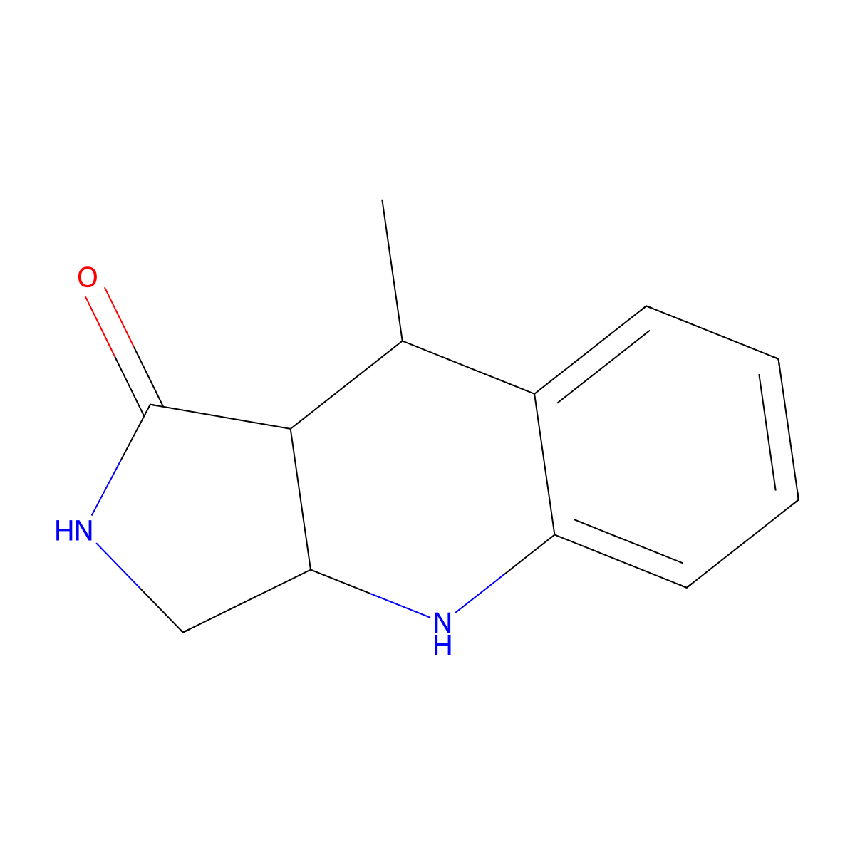 9-Methyl-1H,2H,3H,3aH,4H,9H,9aH-pyrrolo[3,4-b]quinolin-1-one molecular structure, CAS 1061995-26-3