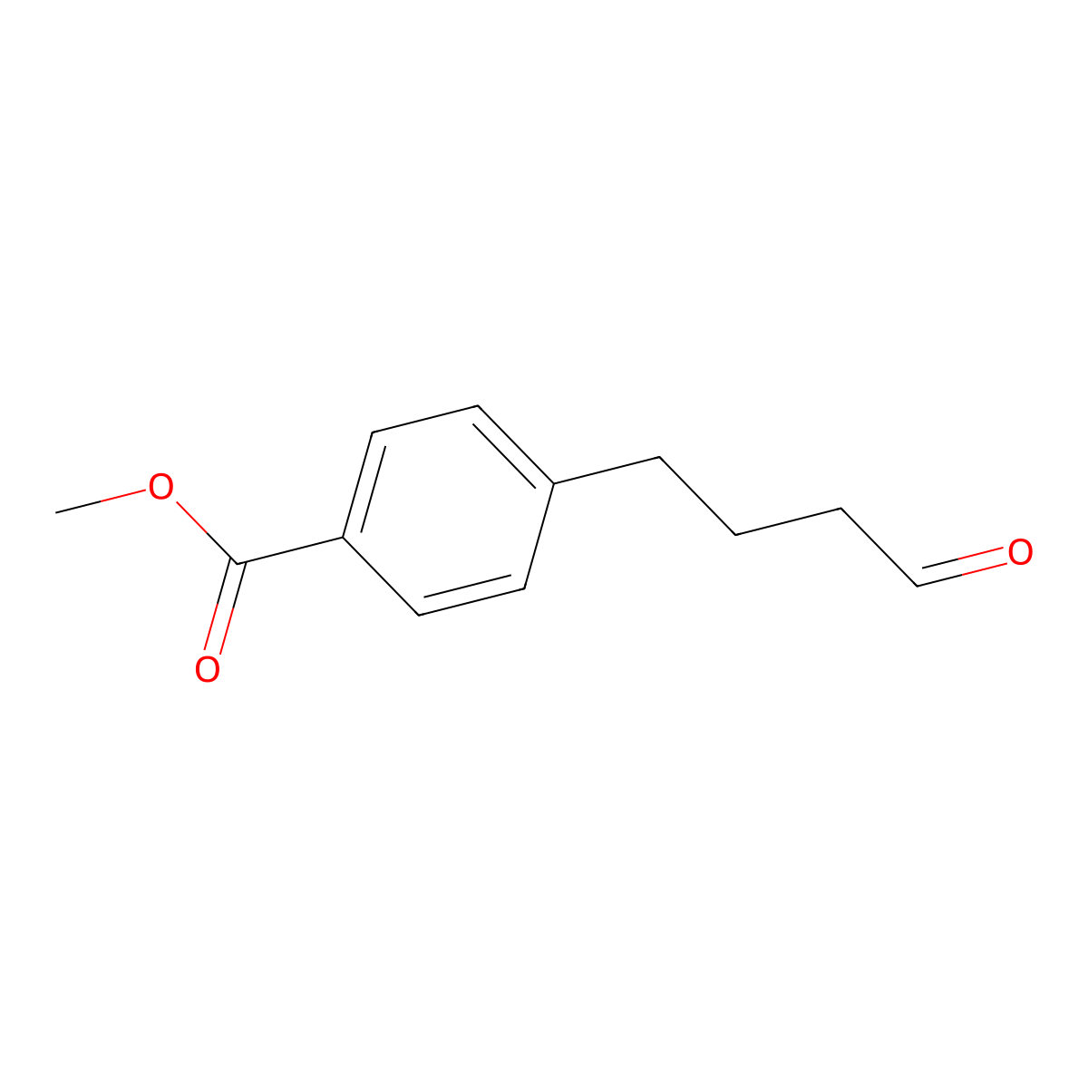 Methyl 4-(4-oxobutyl)benzoate molecular structure, CAS 106200-41-3