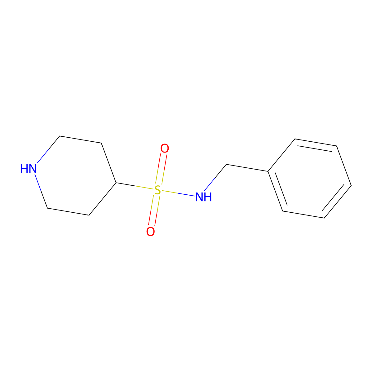 N-benzylpiperidine-4-sulfonamide molecular structure, CAS 1062065-18-2
