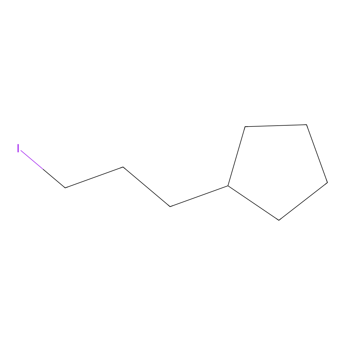 (3-Iodopropyl)cyclopentane molecular structure, CAS 106211-63-6