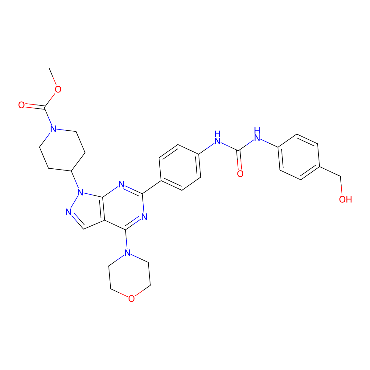 mTOR inhibitor WYE-28 molecular structure, CAS 1062172-60-4