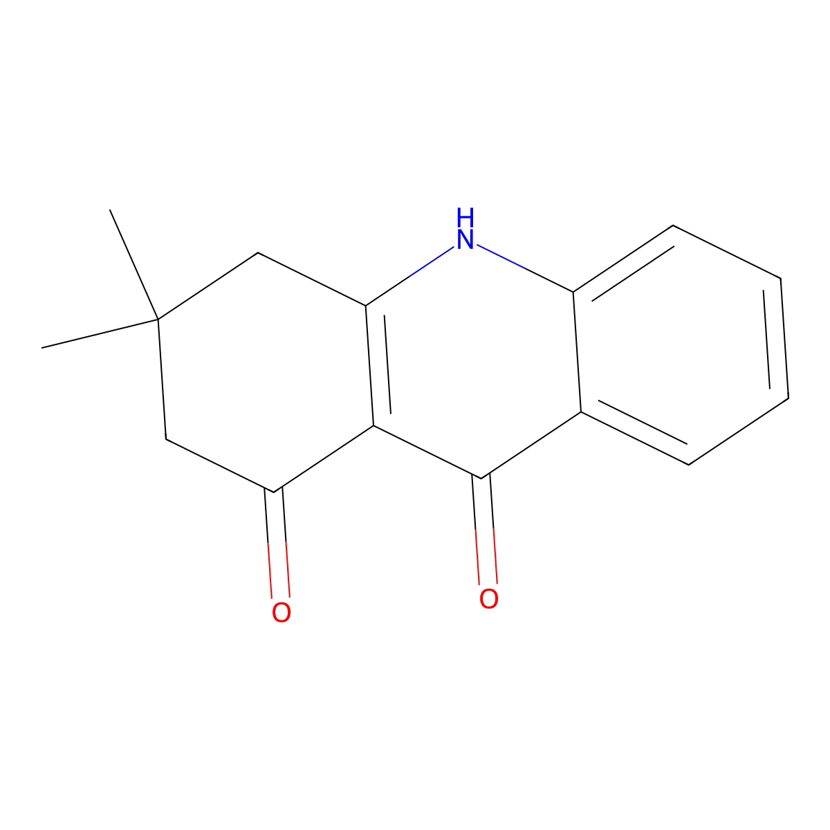 3,3-Dimethyl-2,3,4,10-tetrahydroacridine-1,9-dione molecular structure, CAS 106220-39-7