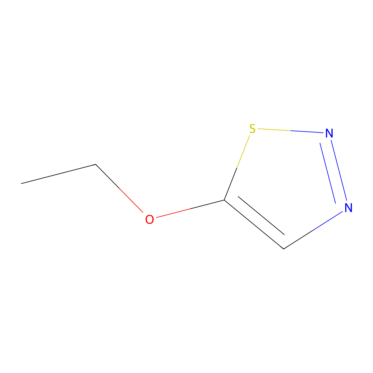 5-Ethoxy-1,2,3-thiadiazole molecular structure, CAS 106220-47-7
