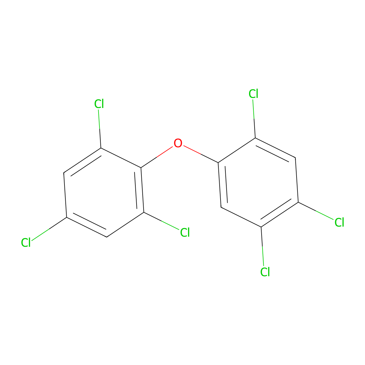 2,2',4,4',5,6'-Hexachlorodiphenyl ether molecular structure, CAS 106220-81-9