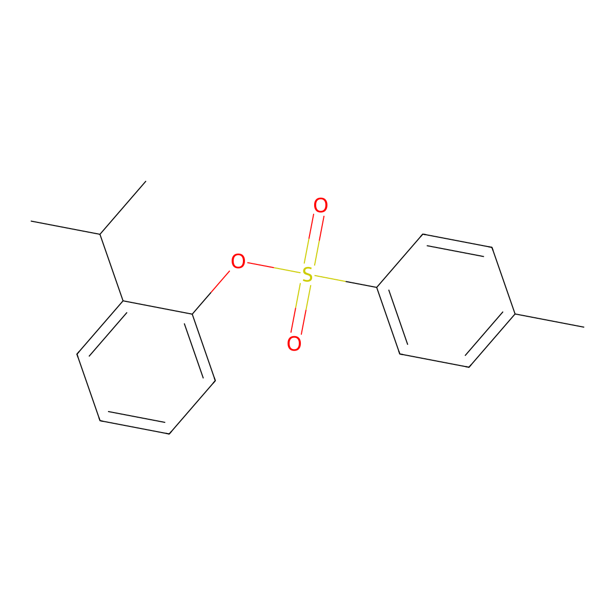 2-(Propan-2-yl)phenyl 4-methylbenzene-1-sulfonate molecular structure, CAS 1062267-52-0