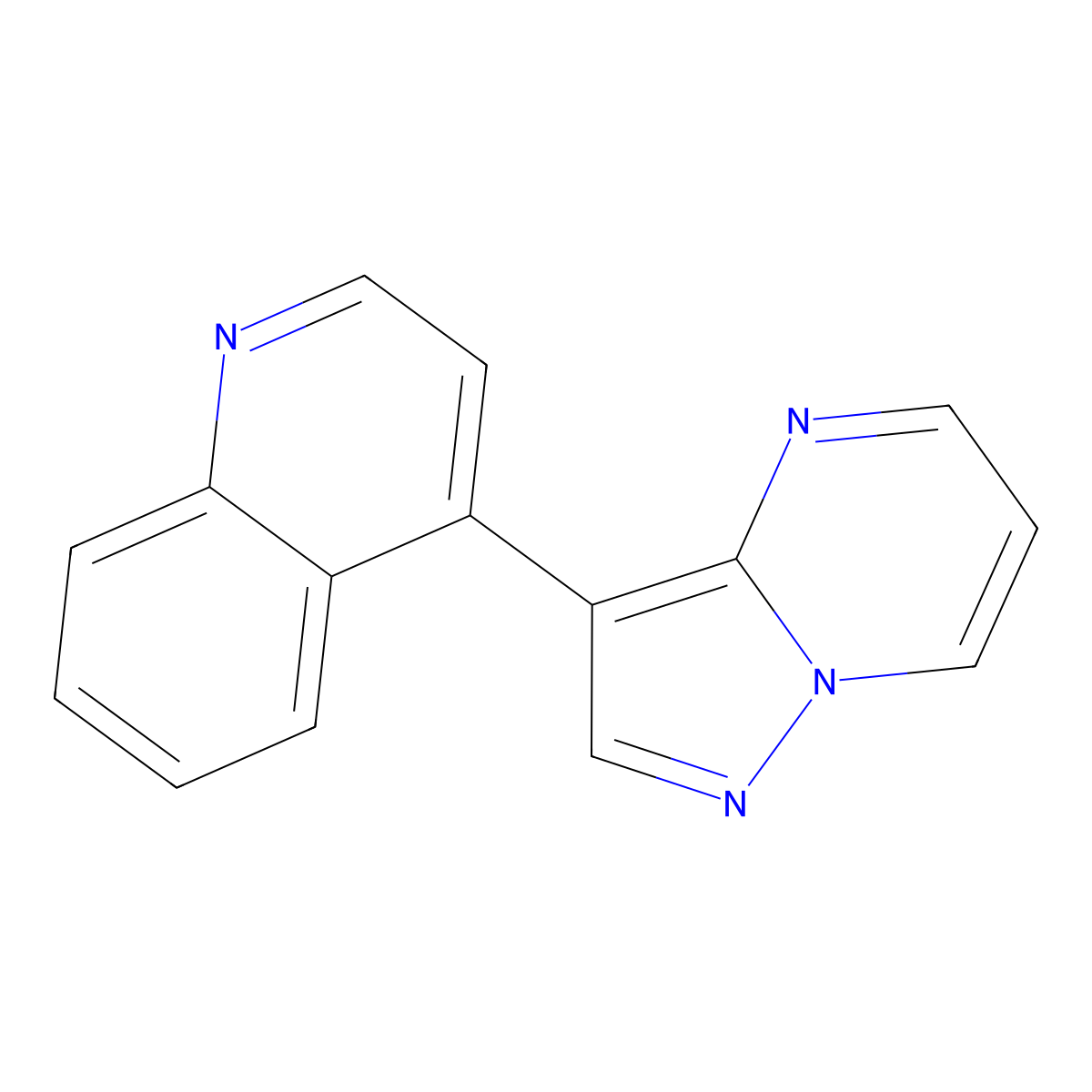 4-(Pyrazolo[1,5-a]pyrimidin-3-yl)quinoline molecular structure, CAS 1062368-54-0