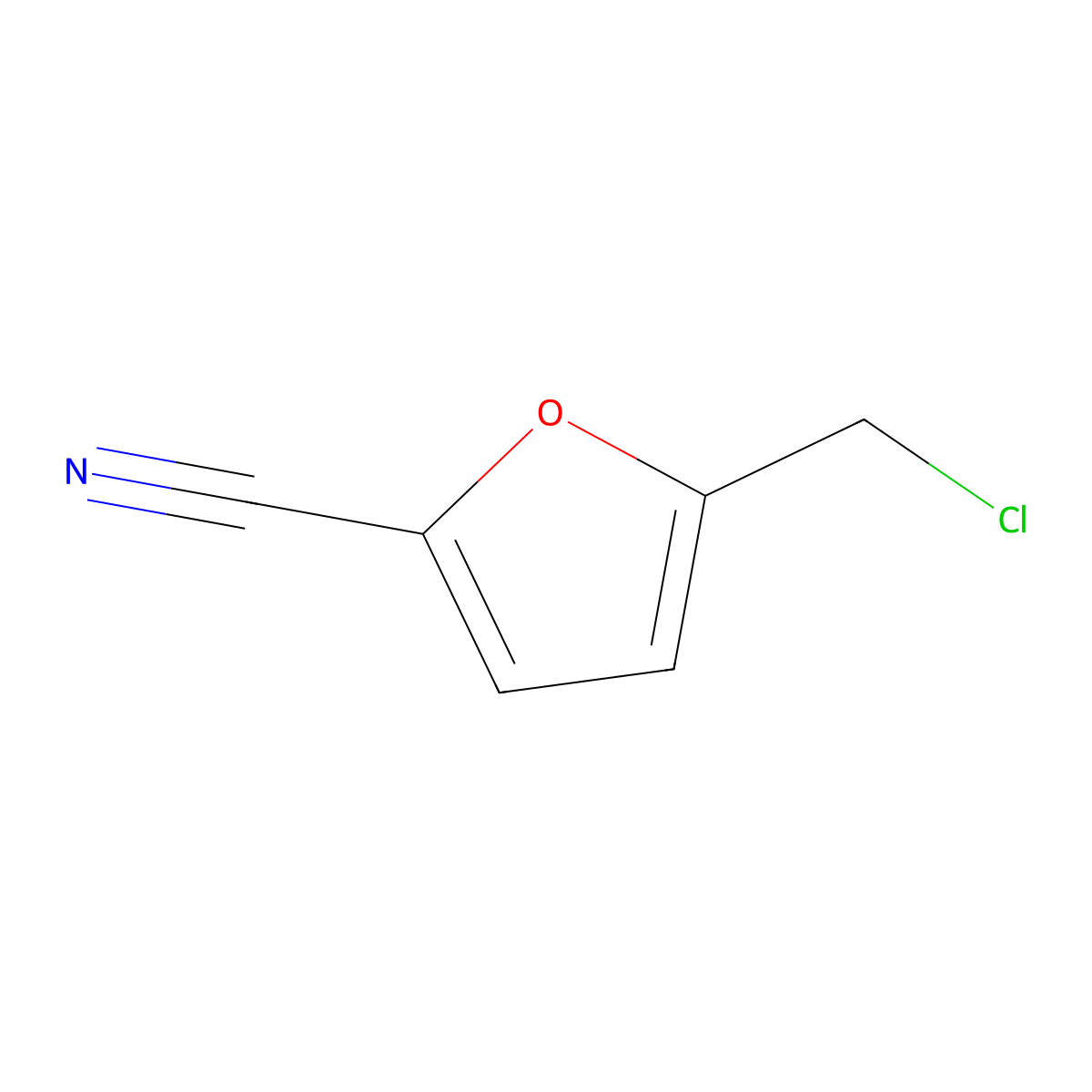 5-(Chloromethyl)furan-2-carbonitrile molecular structure, CAS 106240-48-6
