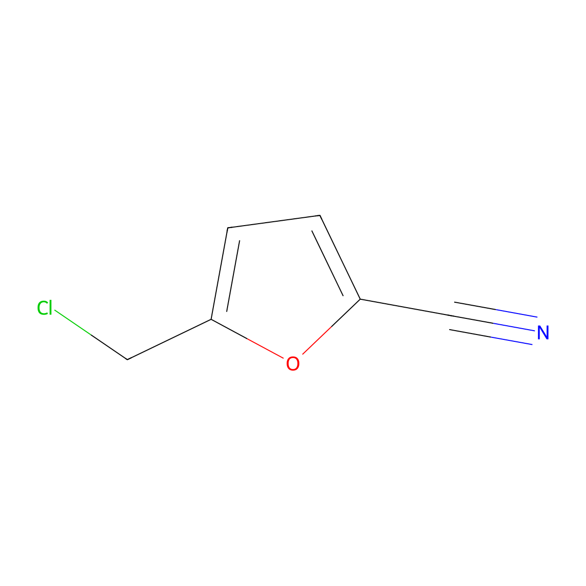 5-(Chloromethyl)furan-2-carbonitrile molecular structure, CAS 106240-48-6