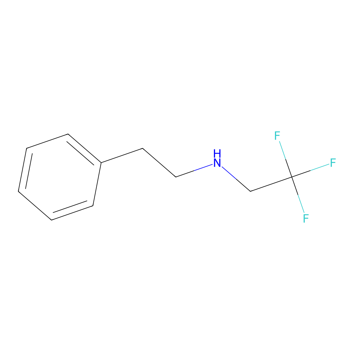 2,2,2-trifluoro-N-phenethylethanamine molecular structure, CAS 106241-19-4