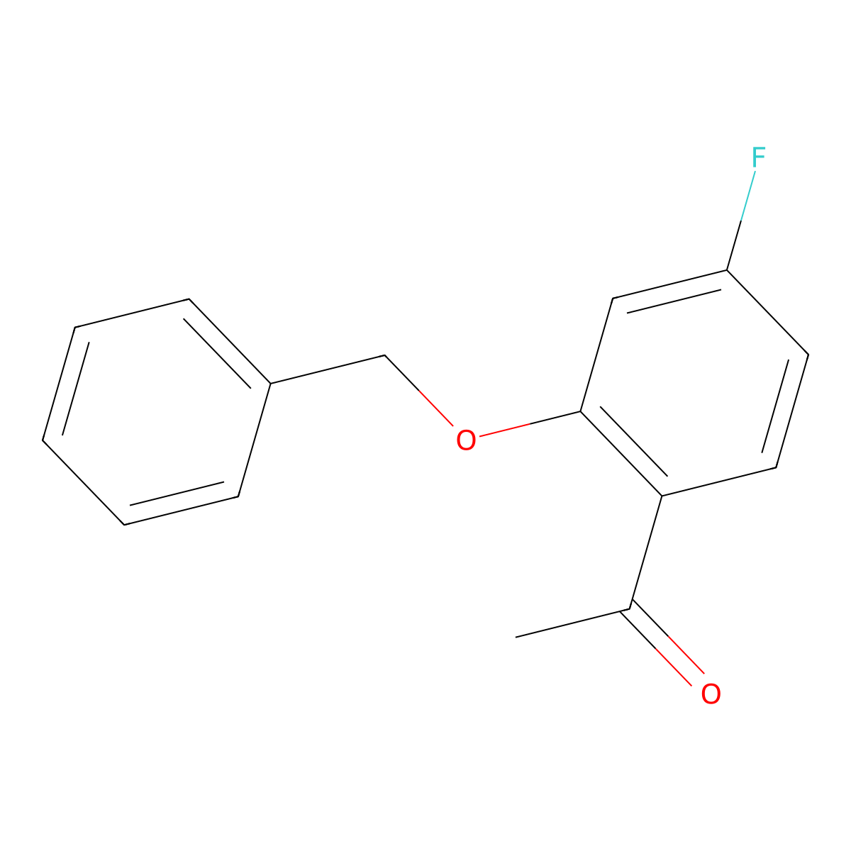 1-(2-(Benzyloxy)-4-fluorophenyl)ethanone molecular structure, CAS 106245-03-8
