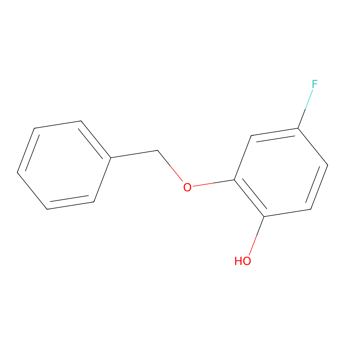 2-(Benzyloxy)-4-fluorophenol molecular structure, CAS 106245-04-9