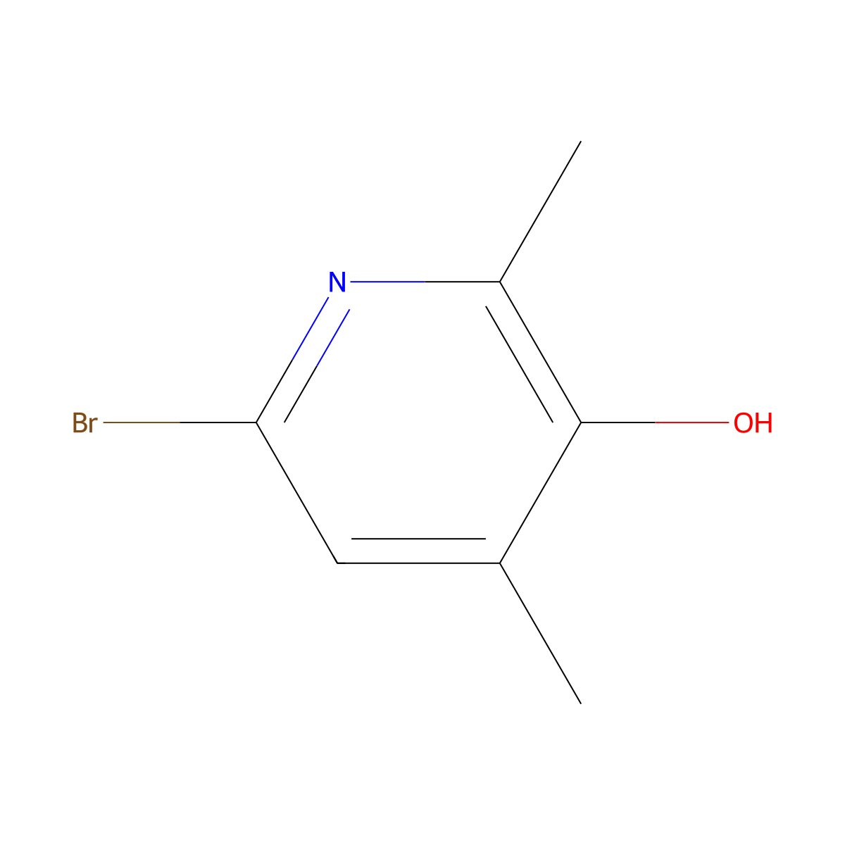 6-Bromo-2,4-dimethylpyridin-3-ol molecular structure, CAS 1062541-78-9