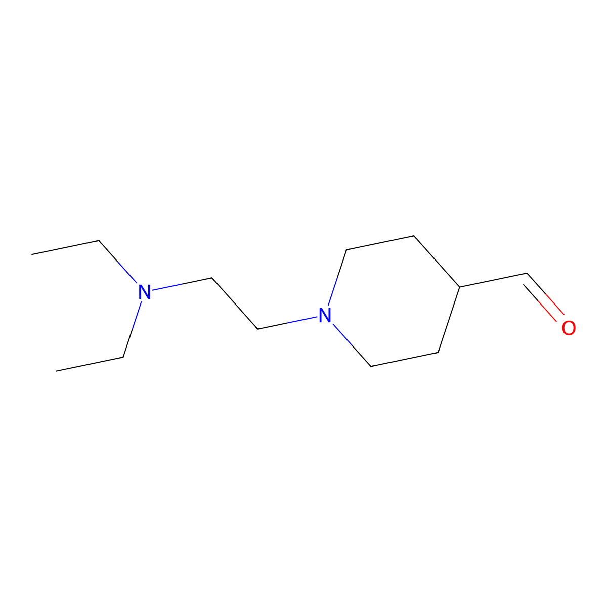 1-[2-(Diethylamino)ethyl]piperidine-4-carbaldehyde molecular structure, CAS 1062587-10-3