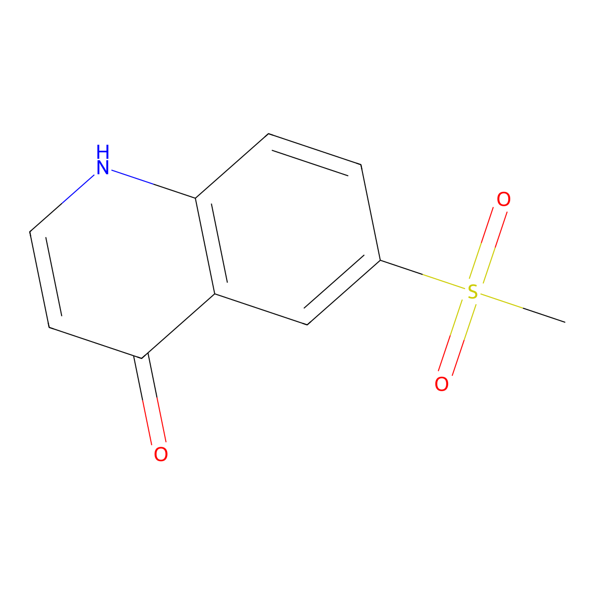 6-(Methylsulfonyl)quinolin-4-ol molecular structure, CAS 1062589-79-0