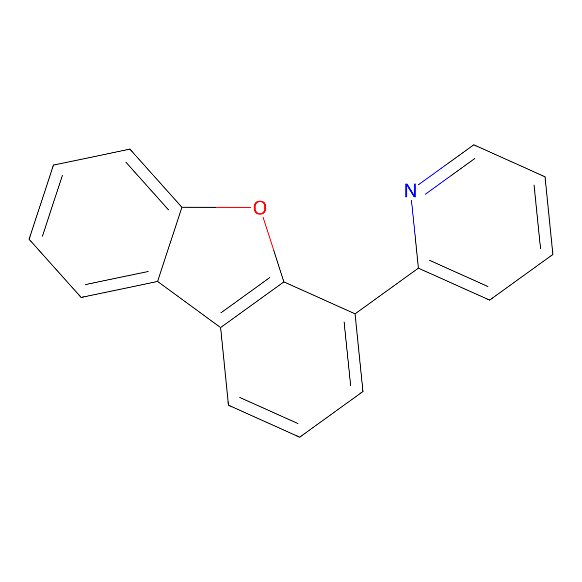 2-(Dibenzo[b,d]furan-4-yl)pyridine molecular structure, CAS 1062595-43-0