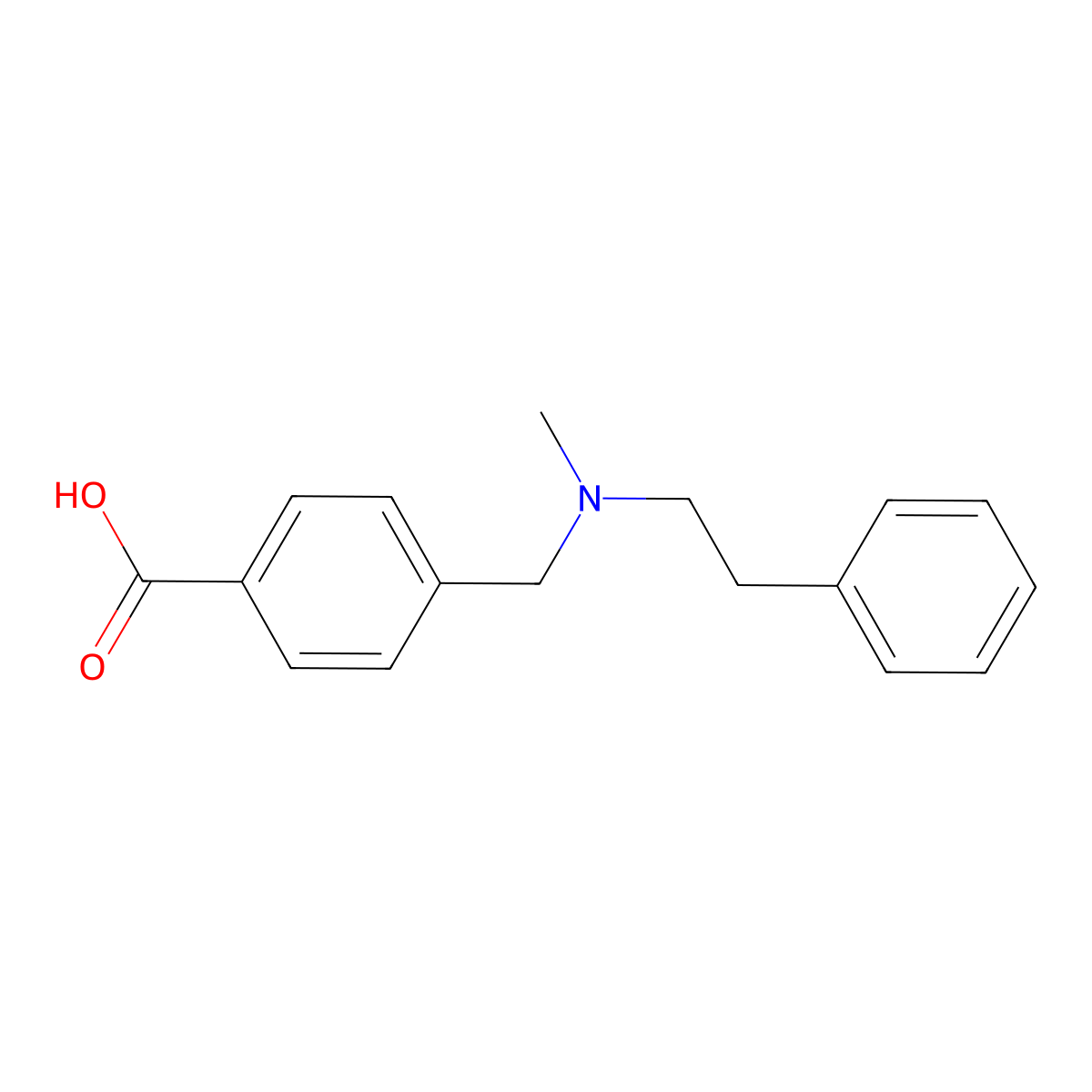 4-[[Methyl(2-phenylethyl)amino]methyl]benzoic acid molecular structure, CAS 106261-55-6