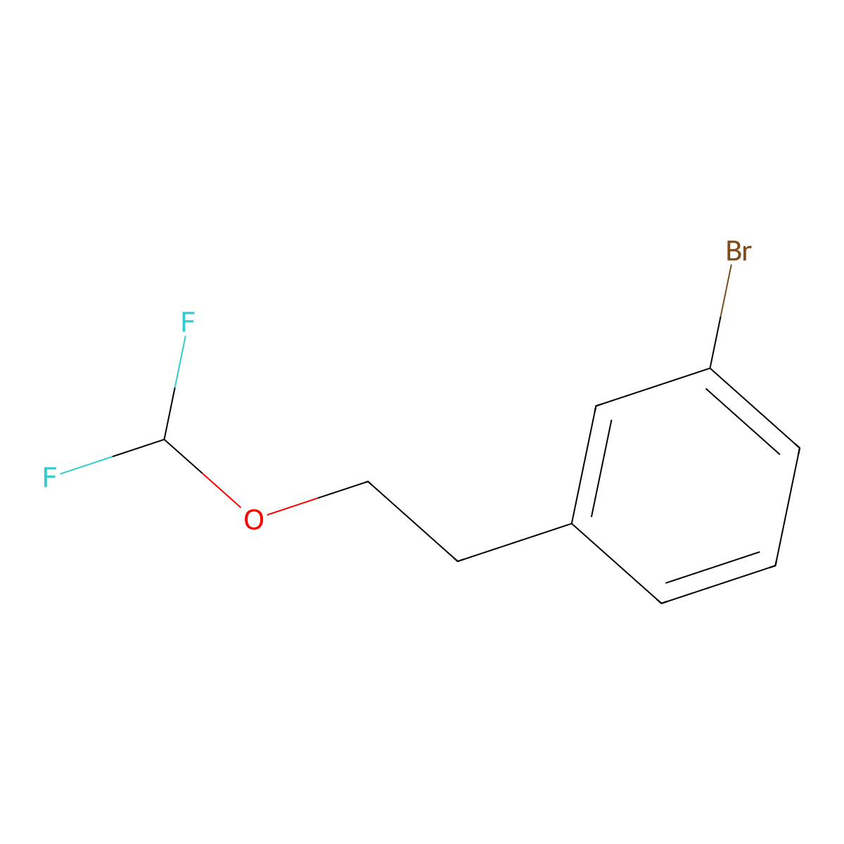 5-Bromo-2-(difluoromethoxy)ethylbenzene molecular structure, CAS 1062615-04-6
