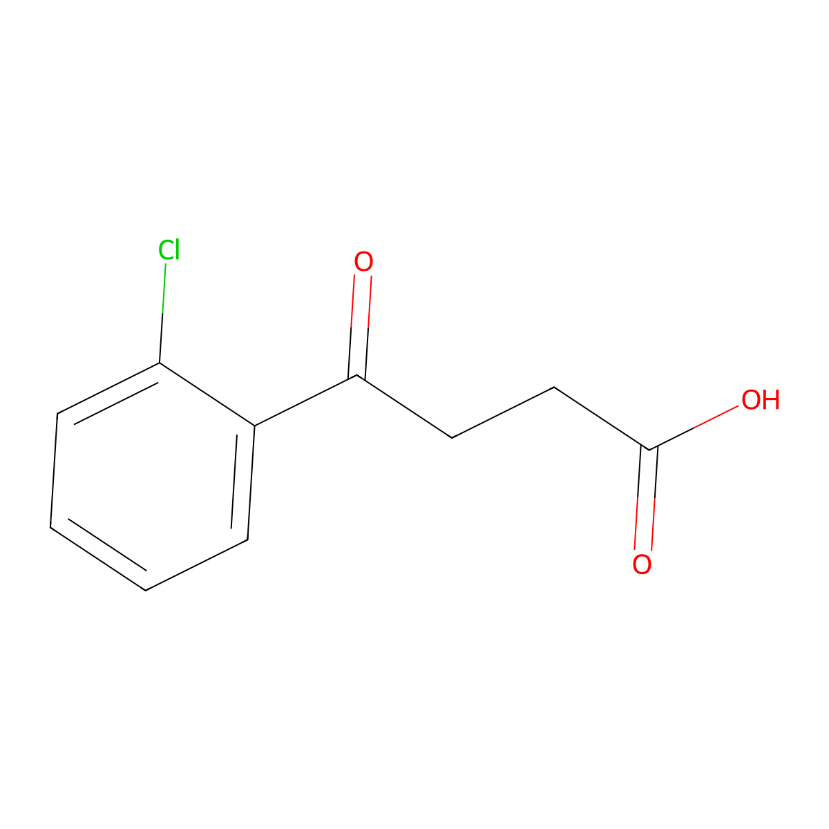 4-(2-Chlorophenyl)-4-oxobutanoic acid molecular structure, CAS 106263-50-7