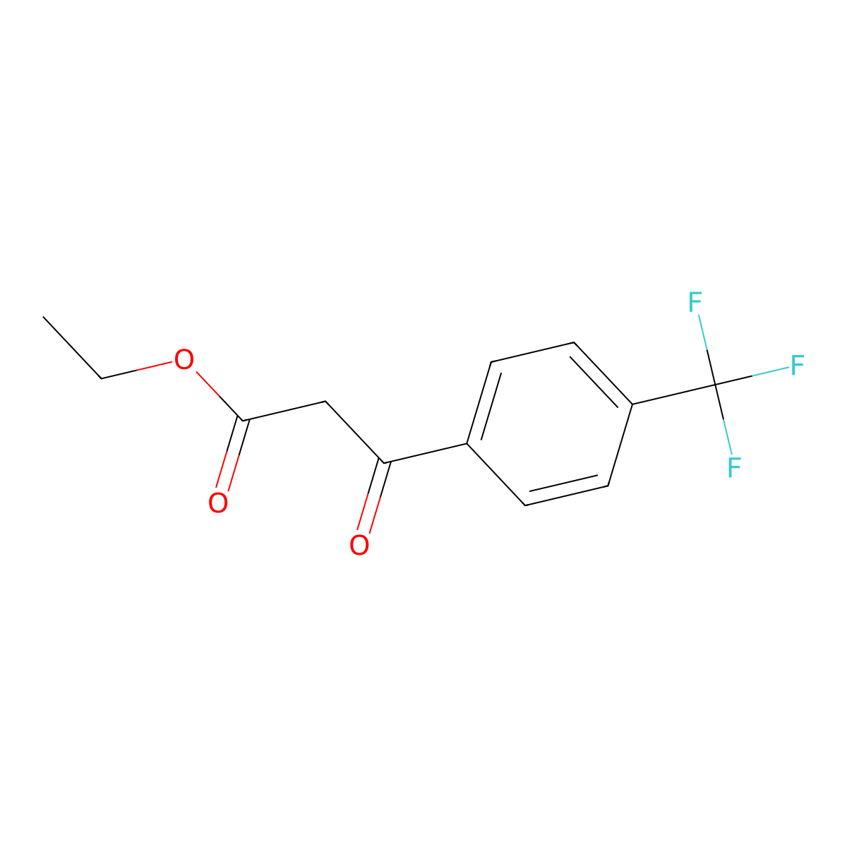 Ethyl 3-oxo-3-(4-(trifluoromethyl)phenyl)propanoate molecular structure, CAS 106263-53-0