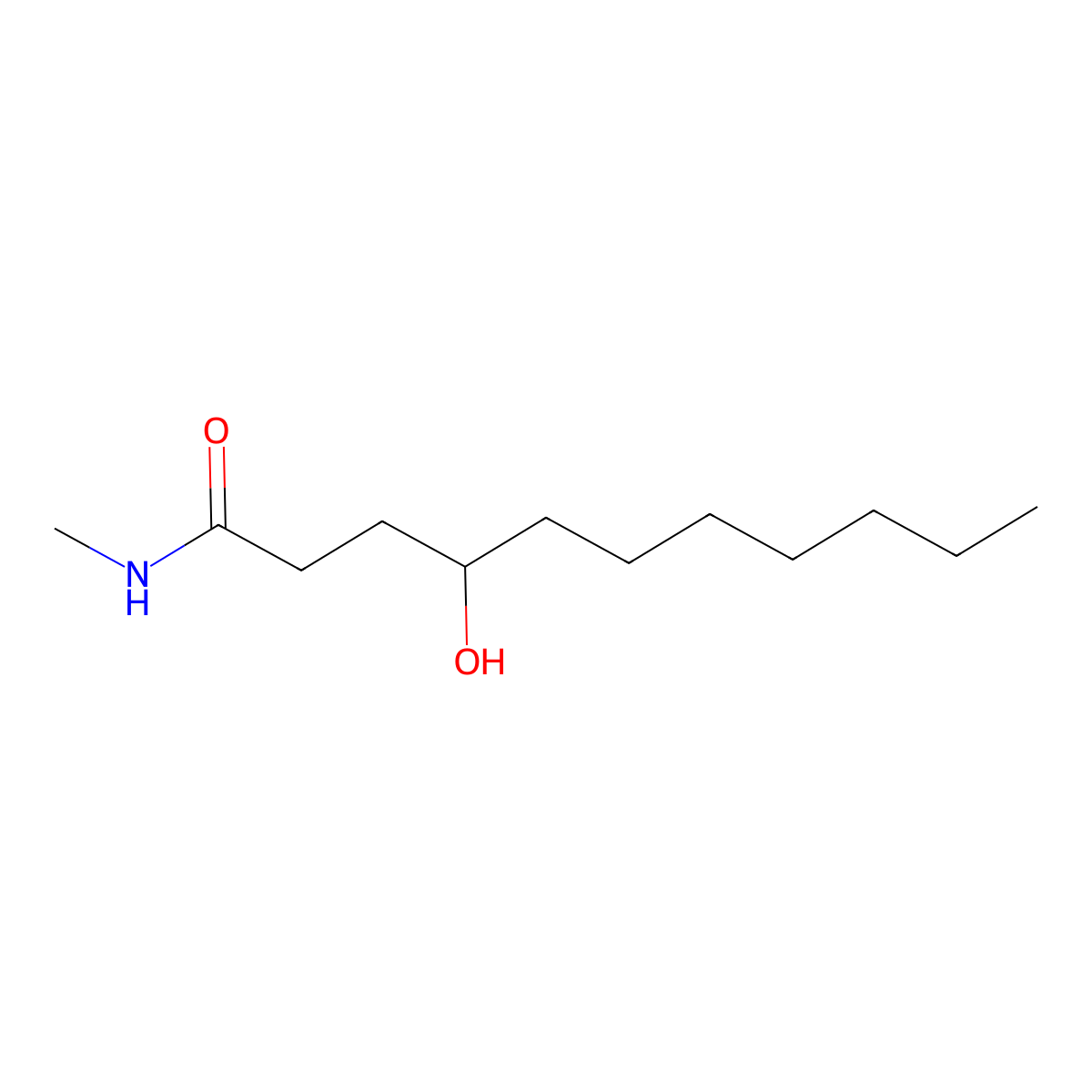 4-hydroxy-N-methylundecanamide molecular structure, CAS 1062645-56-0