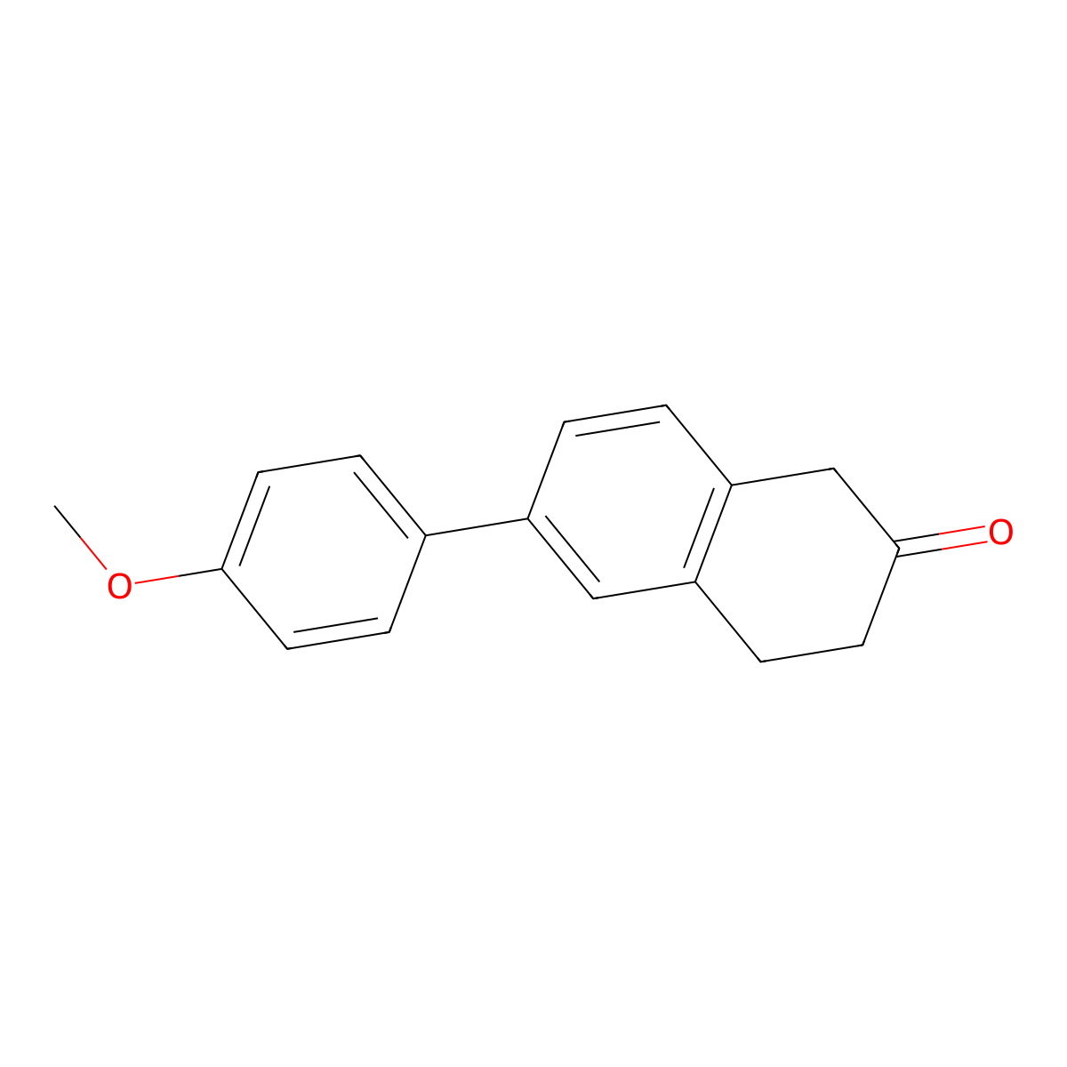 6-(4-methoxyphenyl)-3,4-dihydronaphthalen-2(1H)-one molecular structure, CAS 1062649-20-0