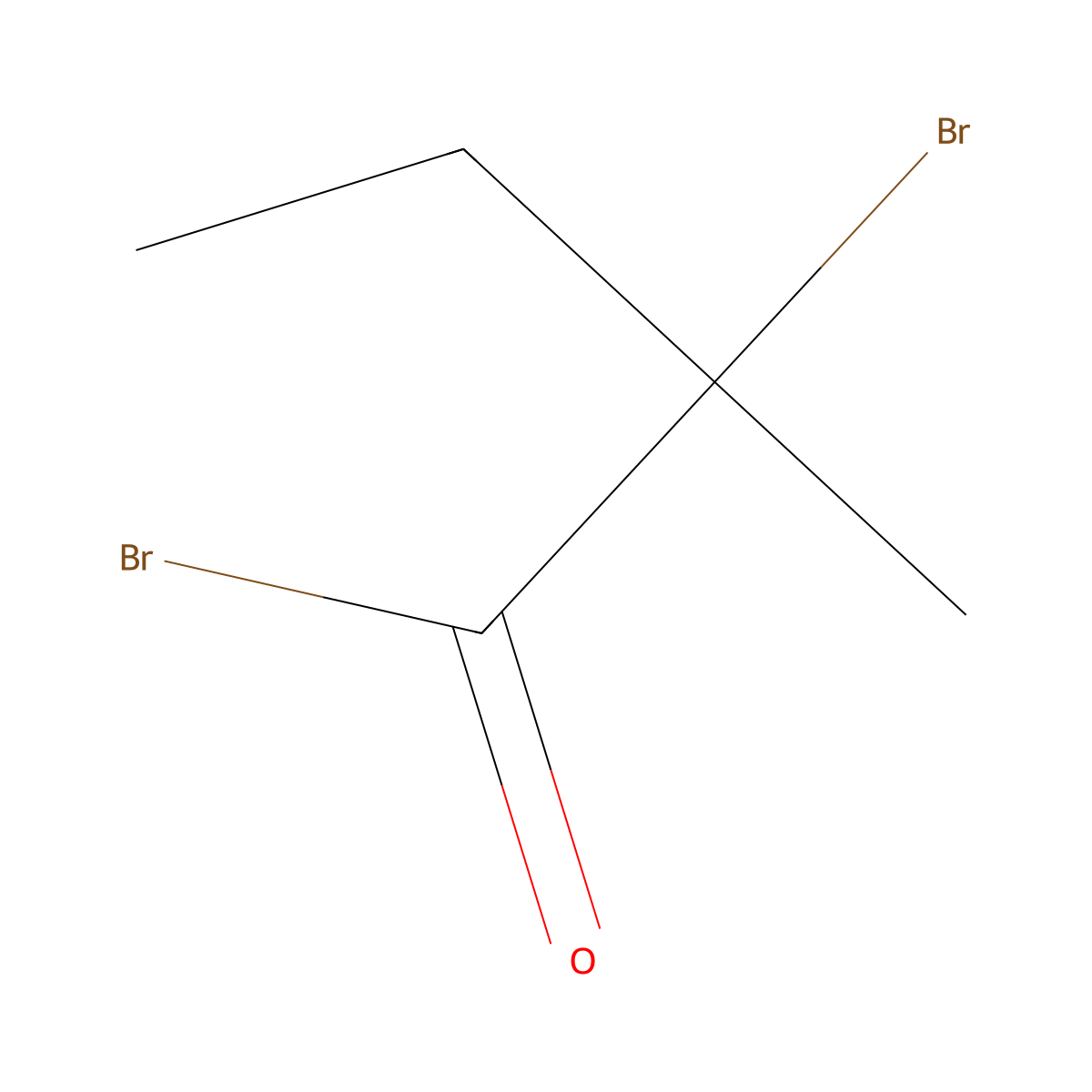 2-Bromo-2-methylbutanoyl bromide molecular structure, CAS 106265-07-0