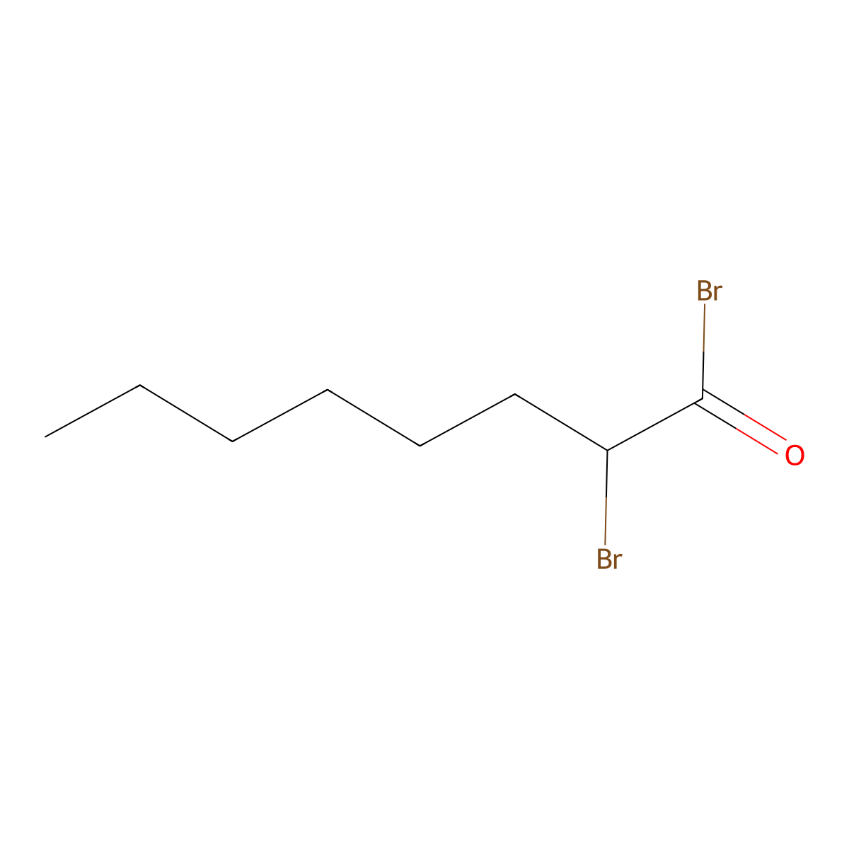 2-Bromooctanoyl bromide molecular structure, CAS 106265-08-1
