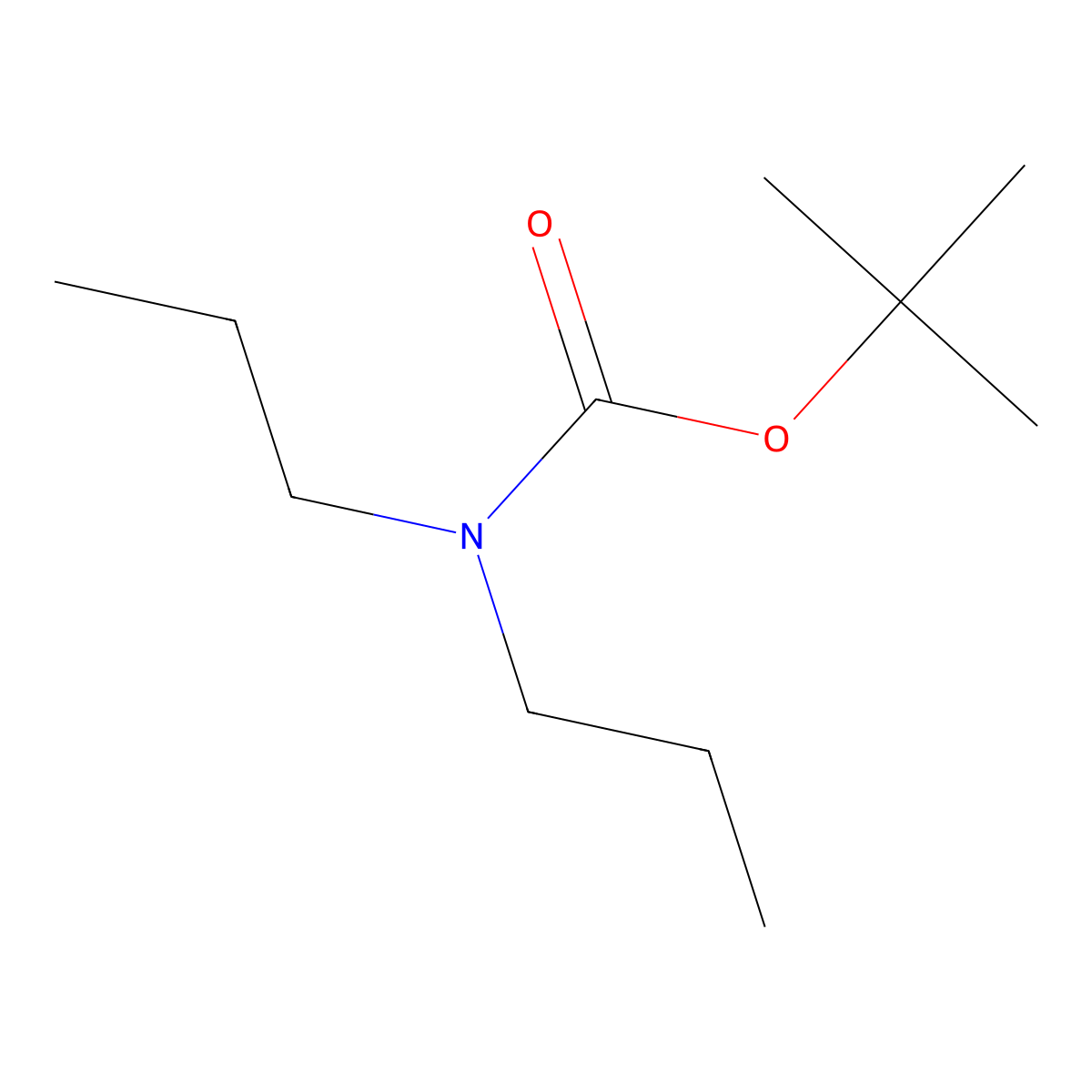 tert-butyl N,N-dipropylcarbamate molecular structure, CAS 1062676-19-0